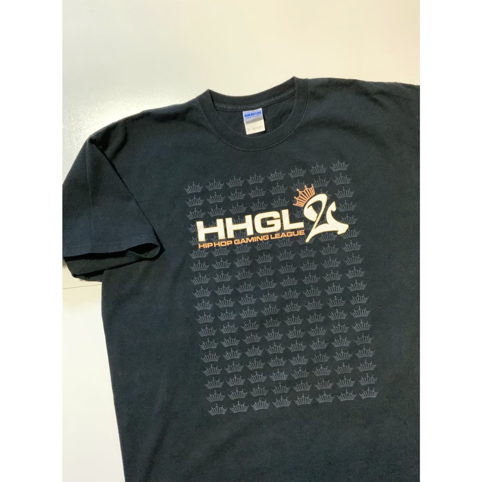 Gildan VINTAGE HHGL Hip Hop Gaming League World Championship 2007 Vibe Magazine Black T-Shirt XL Mens Hip Hop Graphic Shirt Black/XL Gildan Size US XL / EU 56 / 4 - 3 Thumbnail