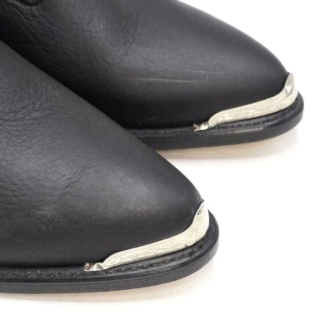 Doublet Double H Womens Boot Black Side Zipper Pointed Toe Motorcycle 9M Size US 9 / IT 39 - 2 Thumbnail