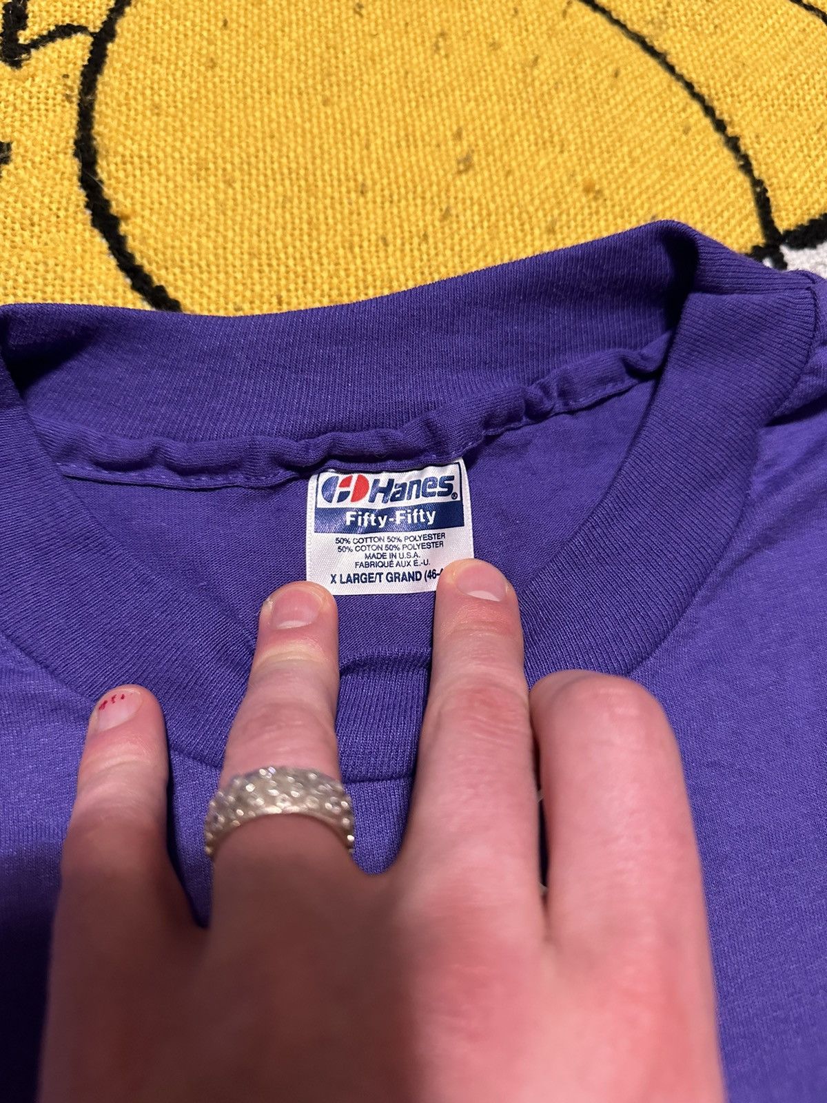Hanes Vintage Hanes Washington DC T Shirt Size US XL / EU 56 / 4 - 3 Thumbnail