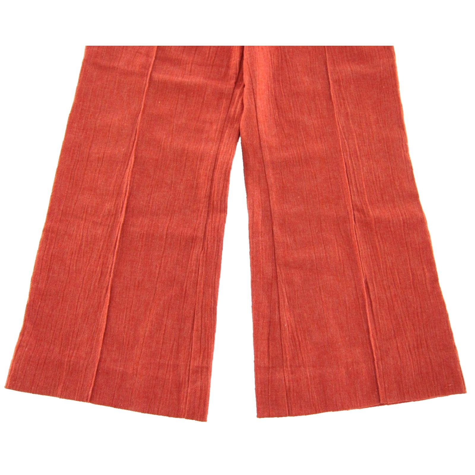 Vintage VINTAGE Tomboy Of California Cotton Orange High Rise Wide Leg Sailor Pant XS Size 26" / US 2 / IT 38 - 5 Thumbnail