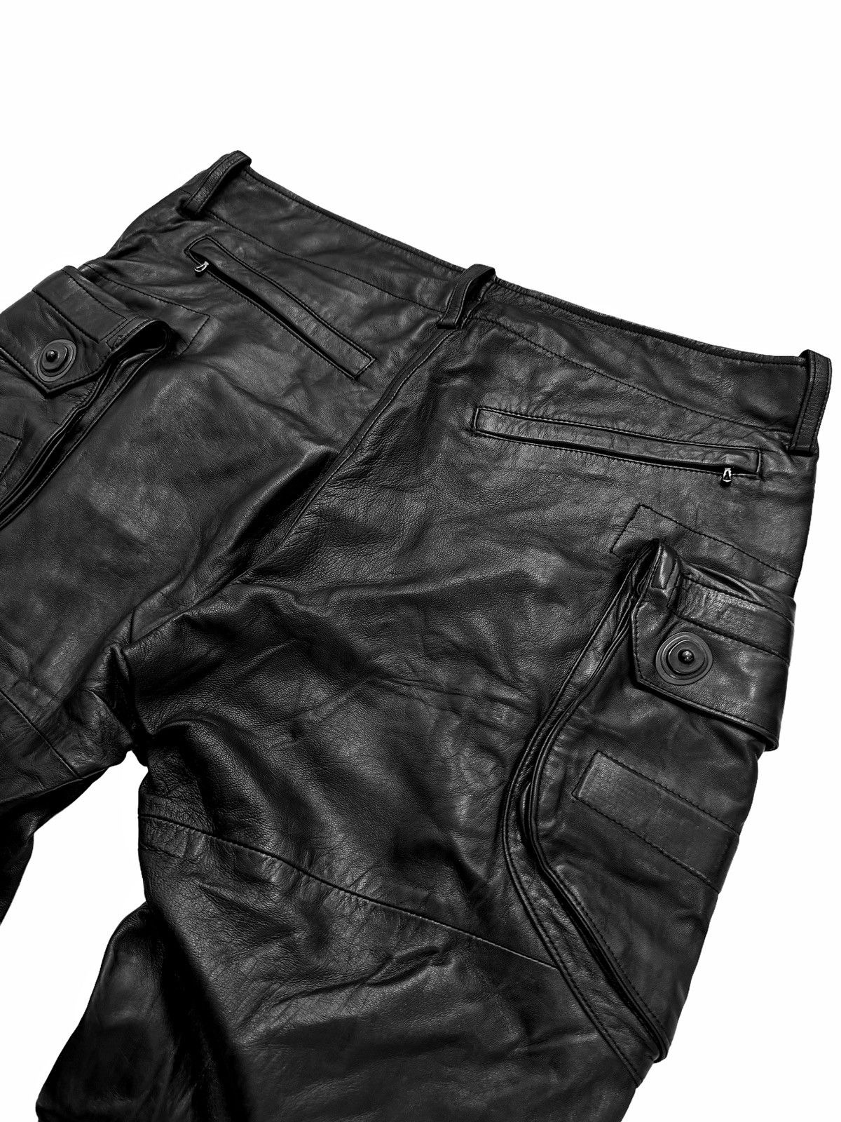 Julius GRAIL 2010 Goth-ik Lambskin Leather Gasmask Cargo Size US 34 / EU 50 - 8 Thumbnail
