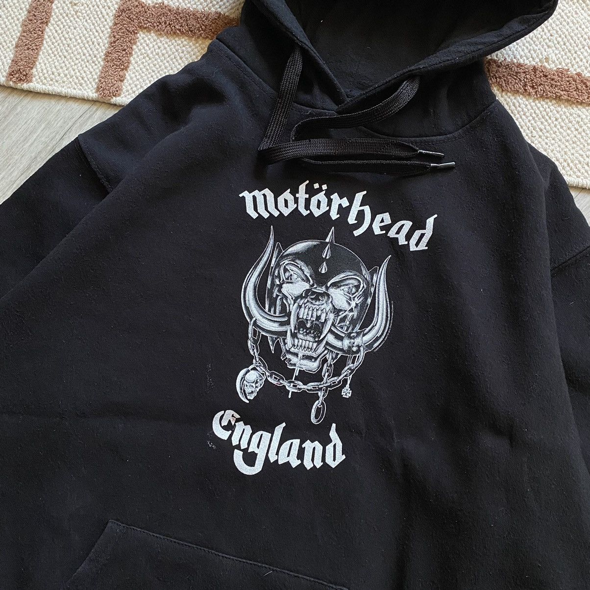 Band Tees × Vintage VINTAGE MOTORHEAD ENGLAND BLACK HOODIE Size US L / EU 52-54 / 3 - 2 Thumbnail