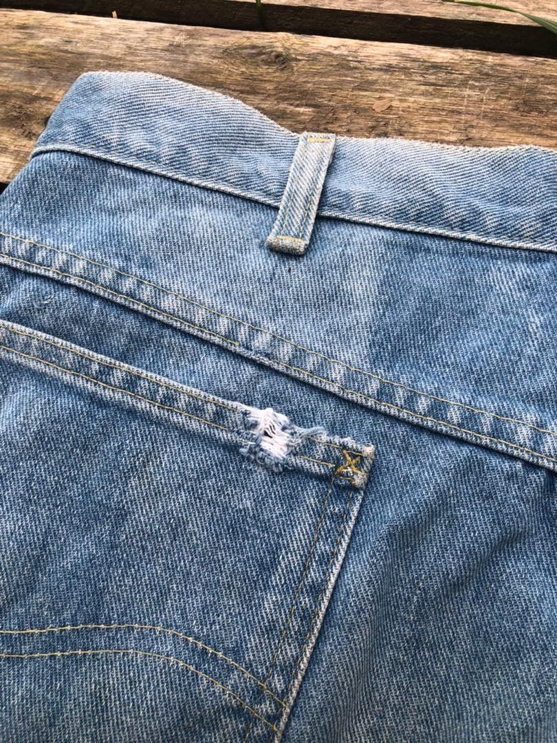 Lee × Vintage Vintage 70s Lee Riders Washed Jeans Talon Zip Size US 31 - 12 Thumbnail