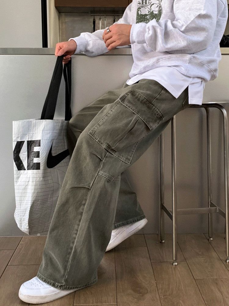 Japanese Brand × Jean Retro loose casual straight leg jeans Size US 32 / EU 48 - 5 Thumbnail
