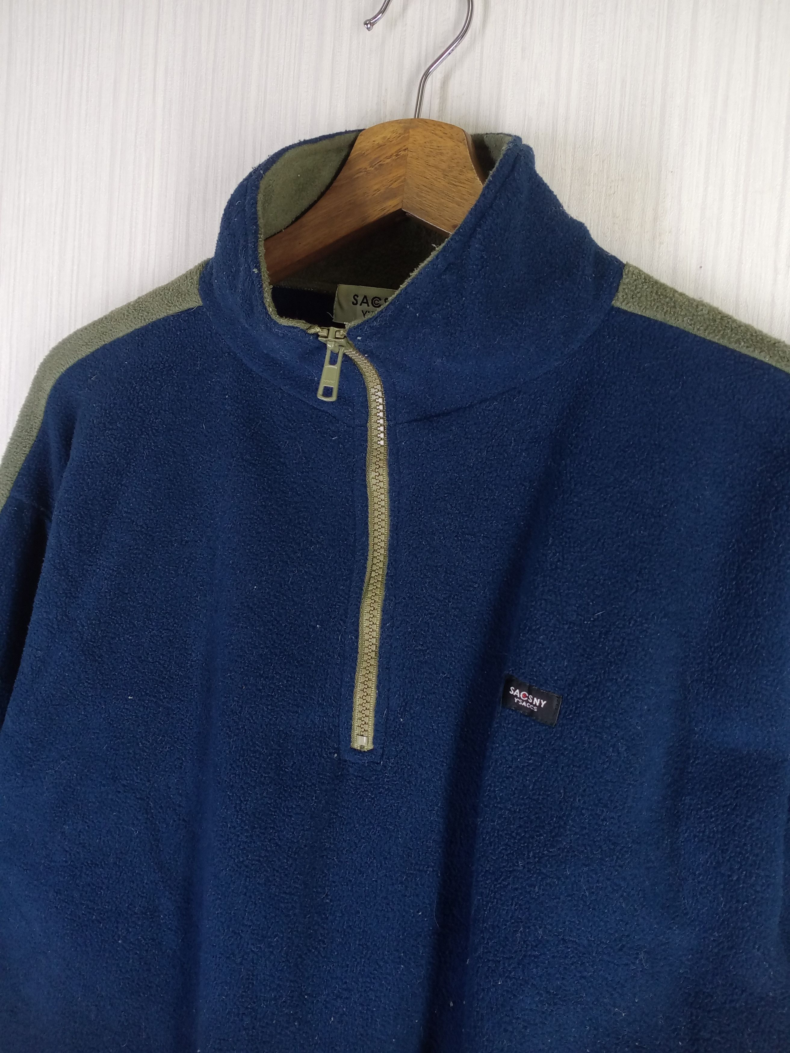 Yohji Yamamoto Vintage Yohji Yamamoto SACSNY Y'SACCS Half Zipper Fleece Size US L / EU 52-54 / 3 - 5 Thumbnail