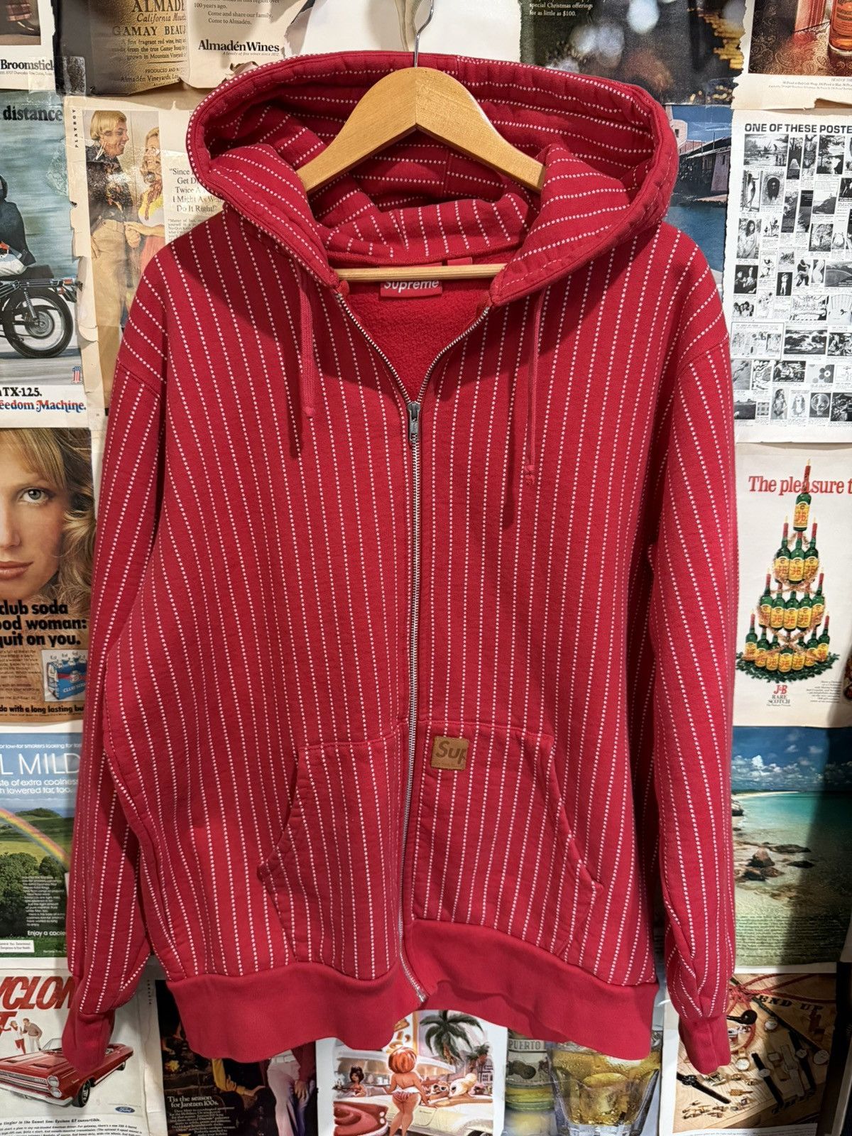 Supreme Supreme 2010 Star Pin Stripe Jacket Size US XL / EU 56 / 4 - 2 Thumbnail