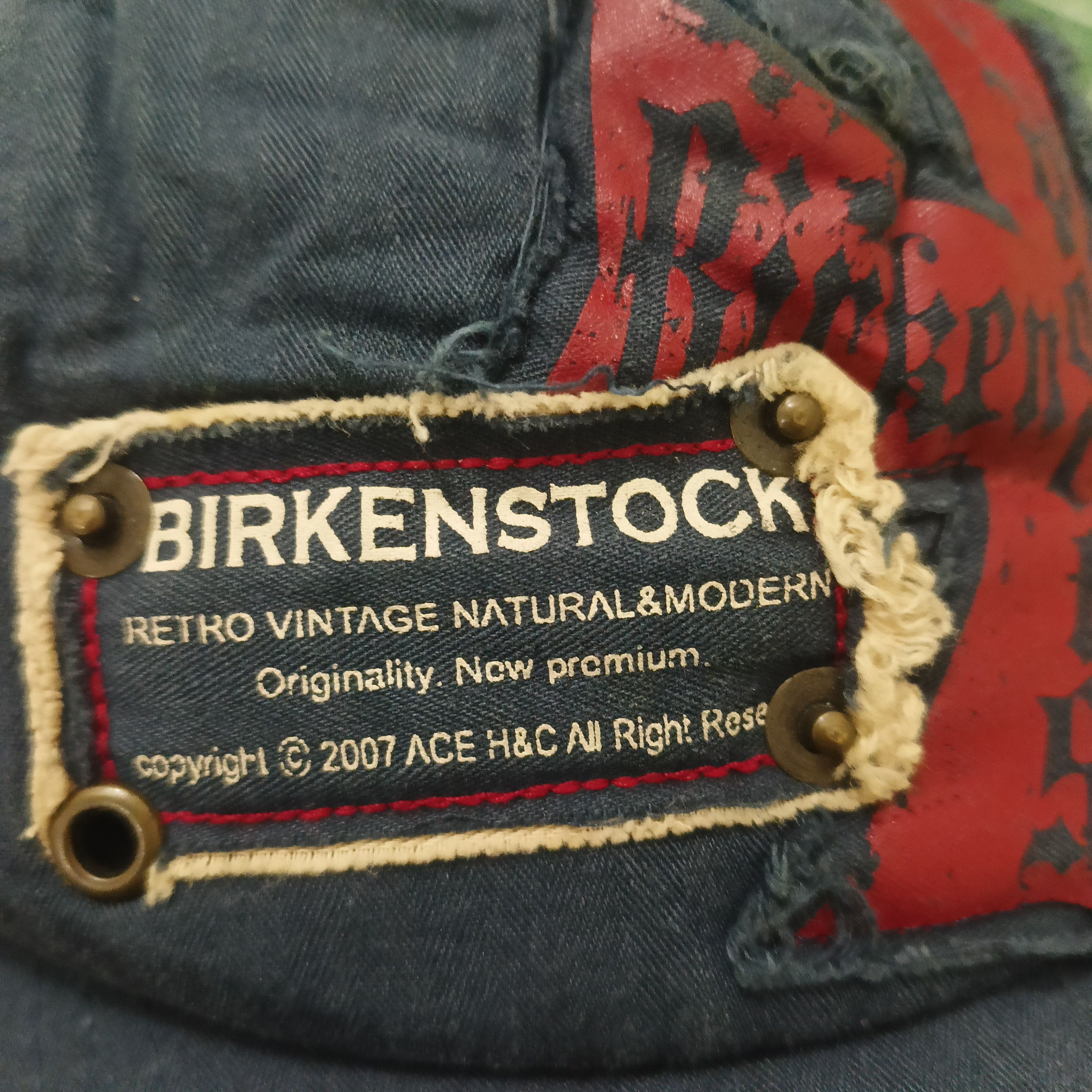 Birkenstock Rare Big Logo Birkenstock Distressed punk bondage hat Size ONE SIZE - 3 Thumbnail