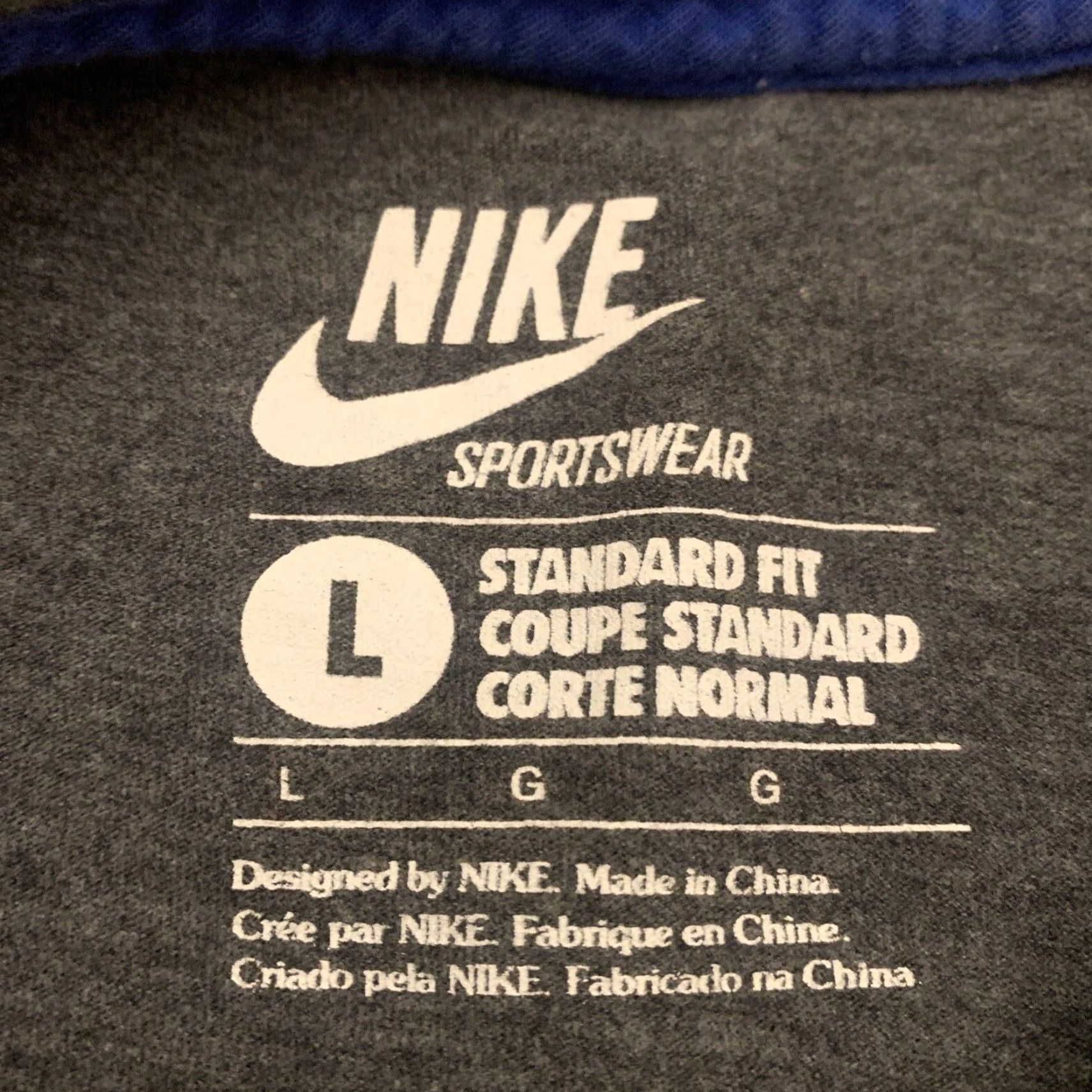 Nike Nike LIMITED EDITION 'CECI N'EST PAS UN COQ' T-SHIRT GREY Size L Men Size US L / EU 52-54 / 3 - 5 Thumbnail