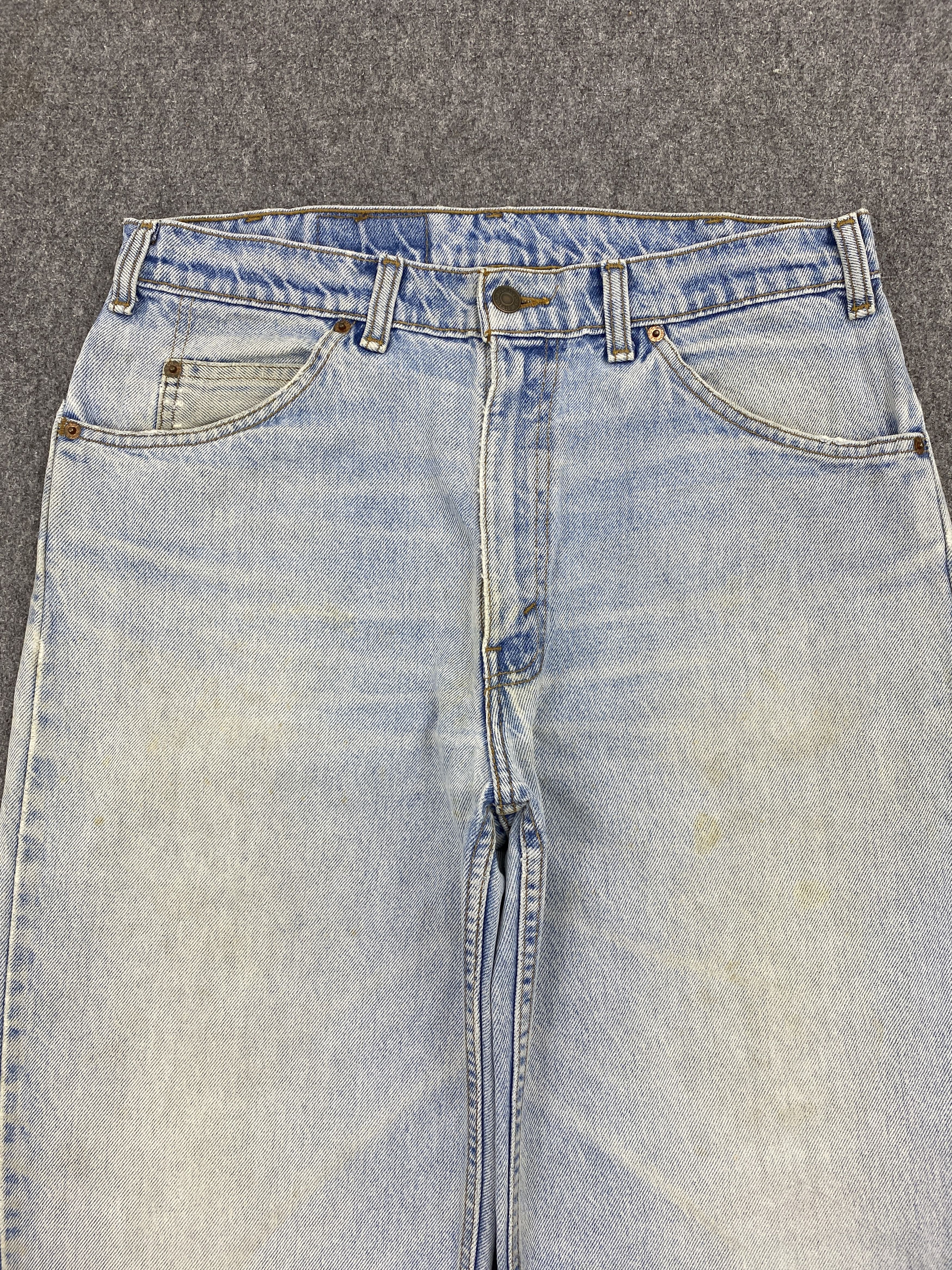 Levi's × Vintage Vintage 90s Levis 634 Orange Tabs Light Washed Jeans Size US 33 - 2 Thumbnail