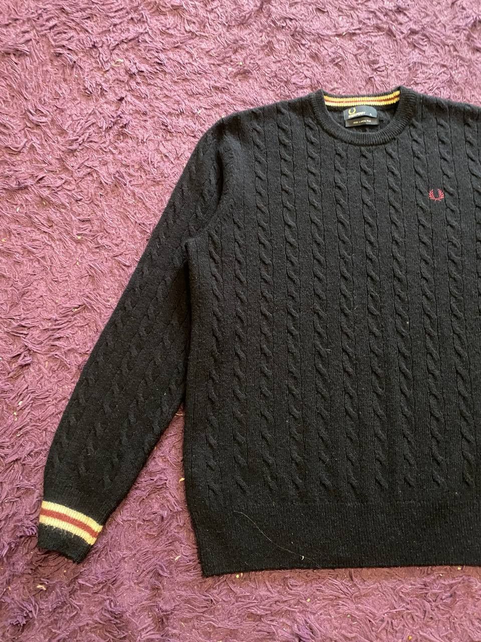Fred Perry FRED PERRY Men’s Crewneck Sweater Regular Fit Size US XL / EU 56 / 4 - 13 Thumbnail