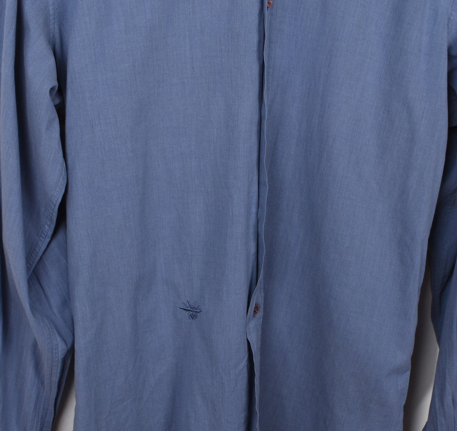 Dior Dior Homme Men Shirt Bee Light Blue Size 41/M, S1688 Size US M / EU 48-50 / 2 - 3 Thumbnail