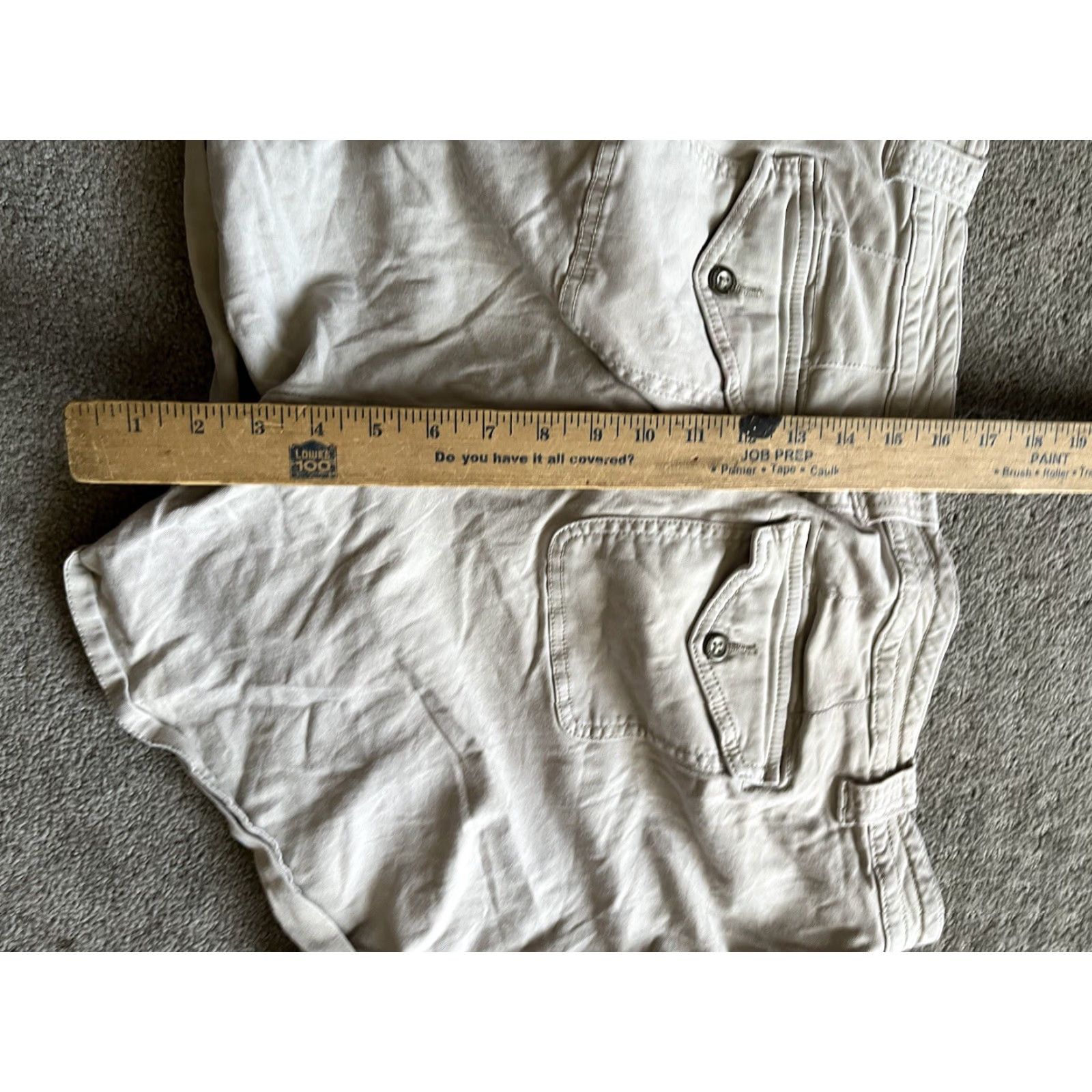 Torrid TORRID Plus Size 18 Beige Cotton Cuffed Military Shorts for Women Size 40" / US 18 - 4 Thumbnail