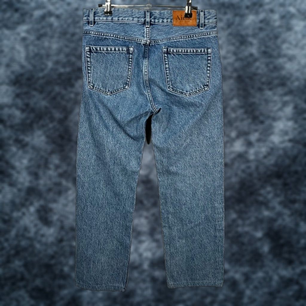 Aime Leon Dore Aimé Leon Dore Jeans Mens 30 5-Pocket Denim 100% Cotton Blue Mid Wash Hemmed Straight 26in Inseam 100% Cotton Size US 30 / EU 46 - 1 Thumbnail