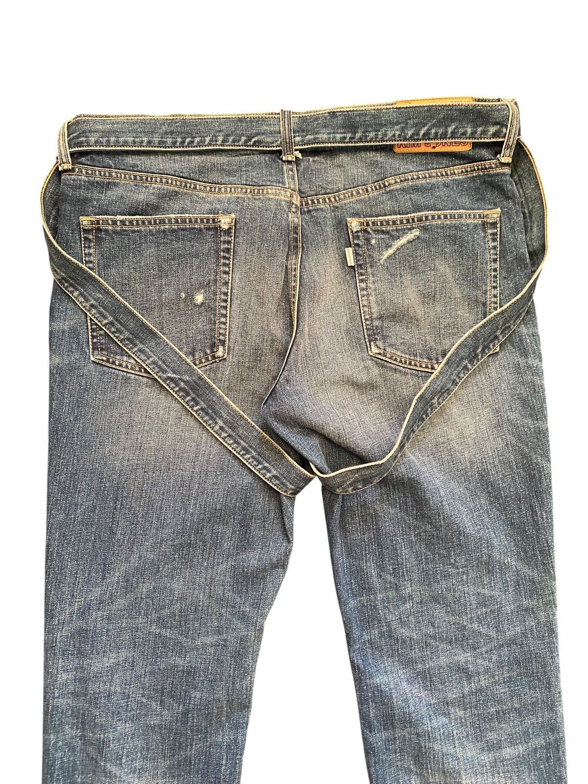 Kim Jones Kim Jones x GU distressed bondage denim Size US 35 - 12 Thumbnail