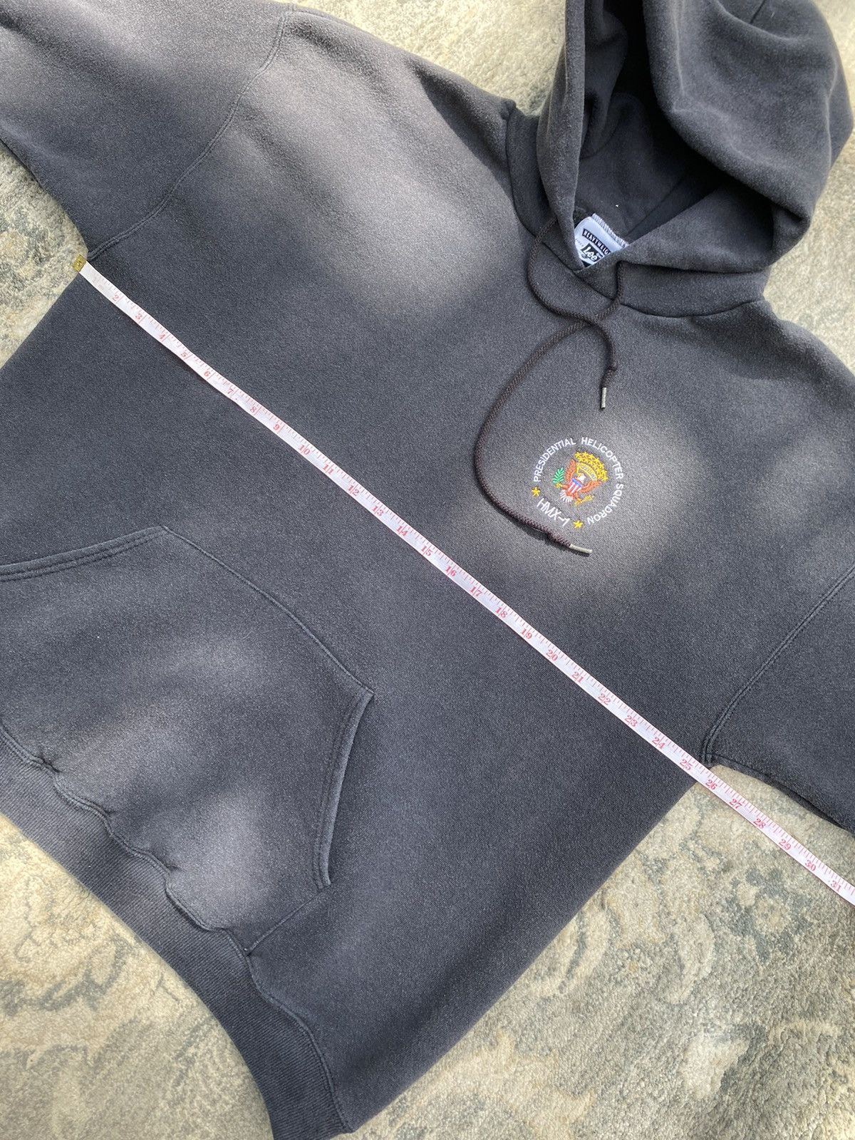 Lee Vintage 90s Navy Blue Faded Presidential Hoodie 2XL Size US XXL / EU 58 / 5 - 1 Thumbnail
