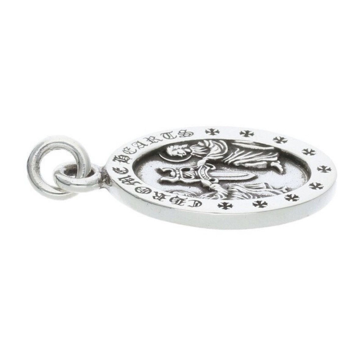 Chrome Hearts Chrome Hearts Angel Medal Oval Silver Necklace Size ONE SIZE - 3 Thumbnail