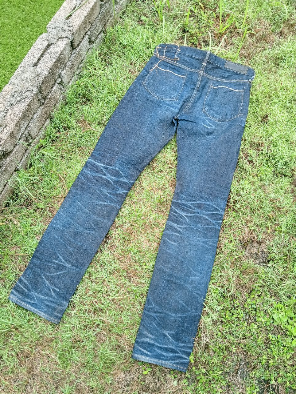 KURO JAPANESE KURO FIBRO SELVEDGE JEANS - MADE IN JAPAN Size US 32 / EU 48 - 13 Thumbnail