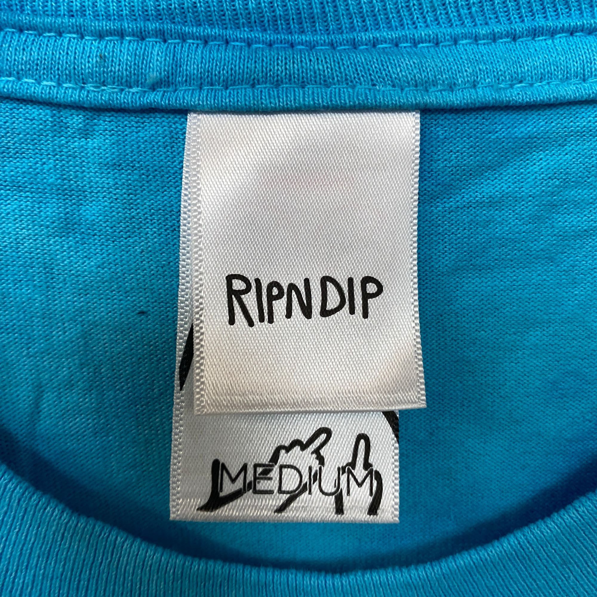 RIPNDIP RIPNDIP Drifting Away Lord Nermal Blue Tie Dye T-Shirt M Size US M / EU 48-50 / 2 - 4 Thumbnail
