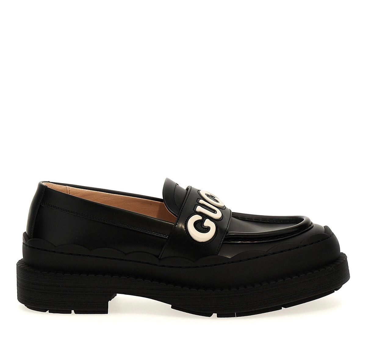 GUCCI ORNELLA LEATHER LOAFER SIZE 38.5