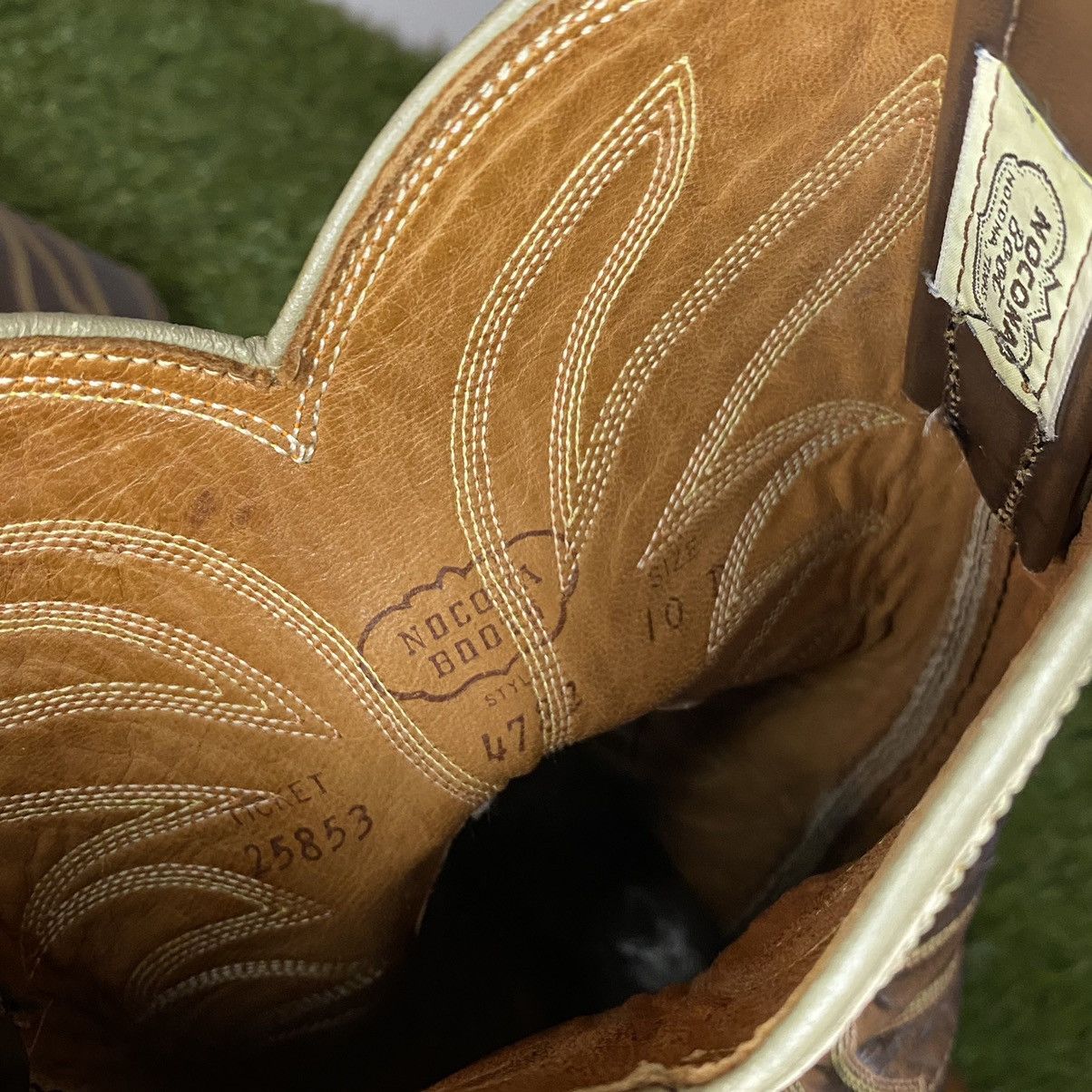 Nocona Boots × Vintage Nocoma two tone cowboy boots western MADE IN USA Size US 10 / EU 43 - 6 Thumbnail