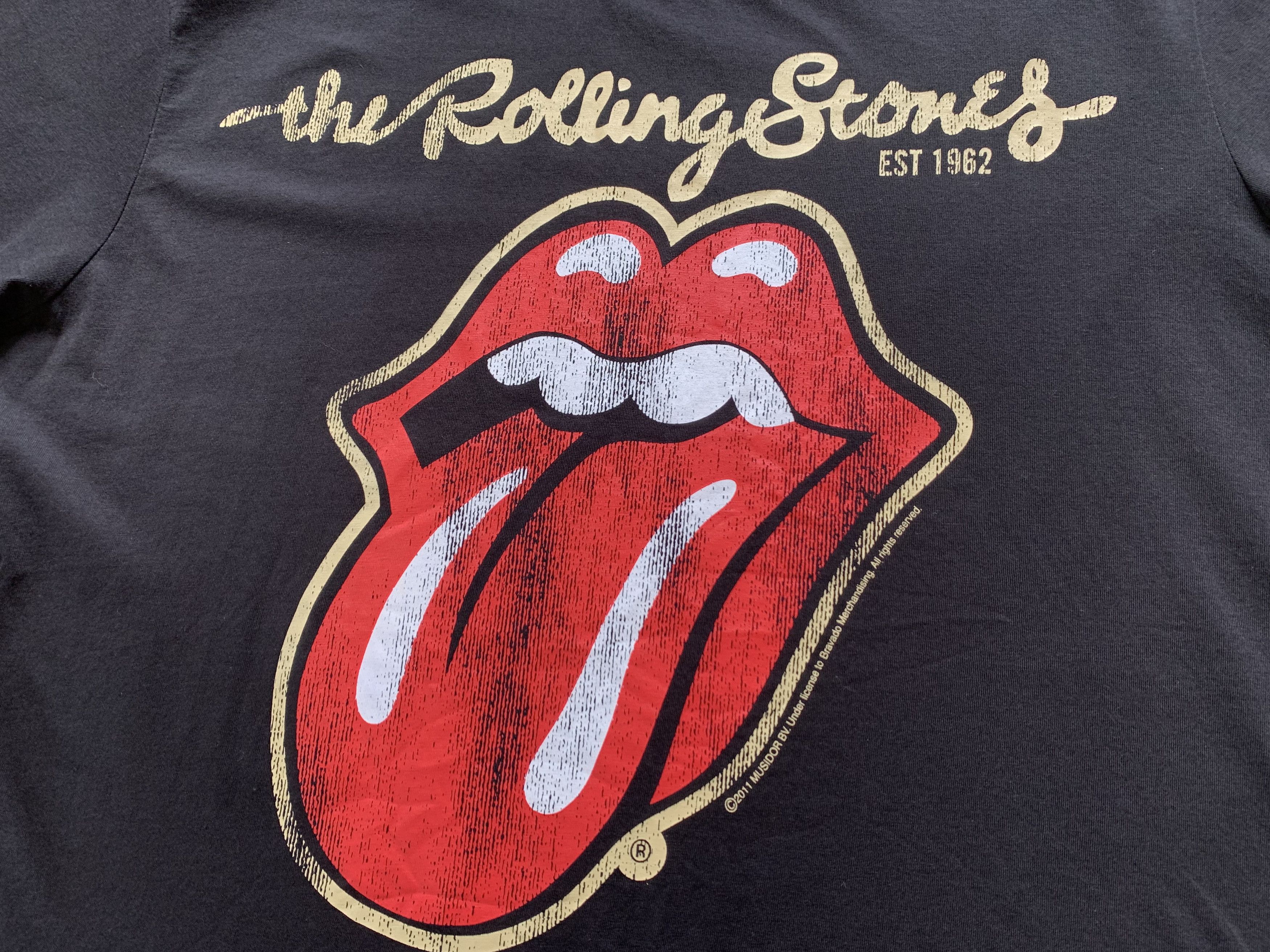 Band Tees × The Rolling Stones × Vintage The Rolling Stones Vintage 2011 T-Shirt Size US L / EU 52-54 / 3 - 4 Thumbnail