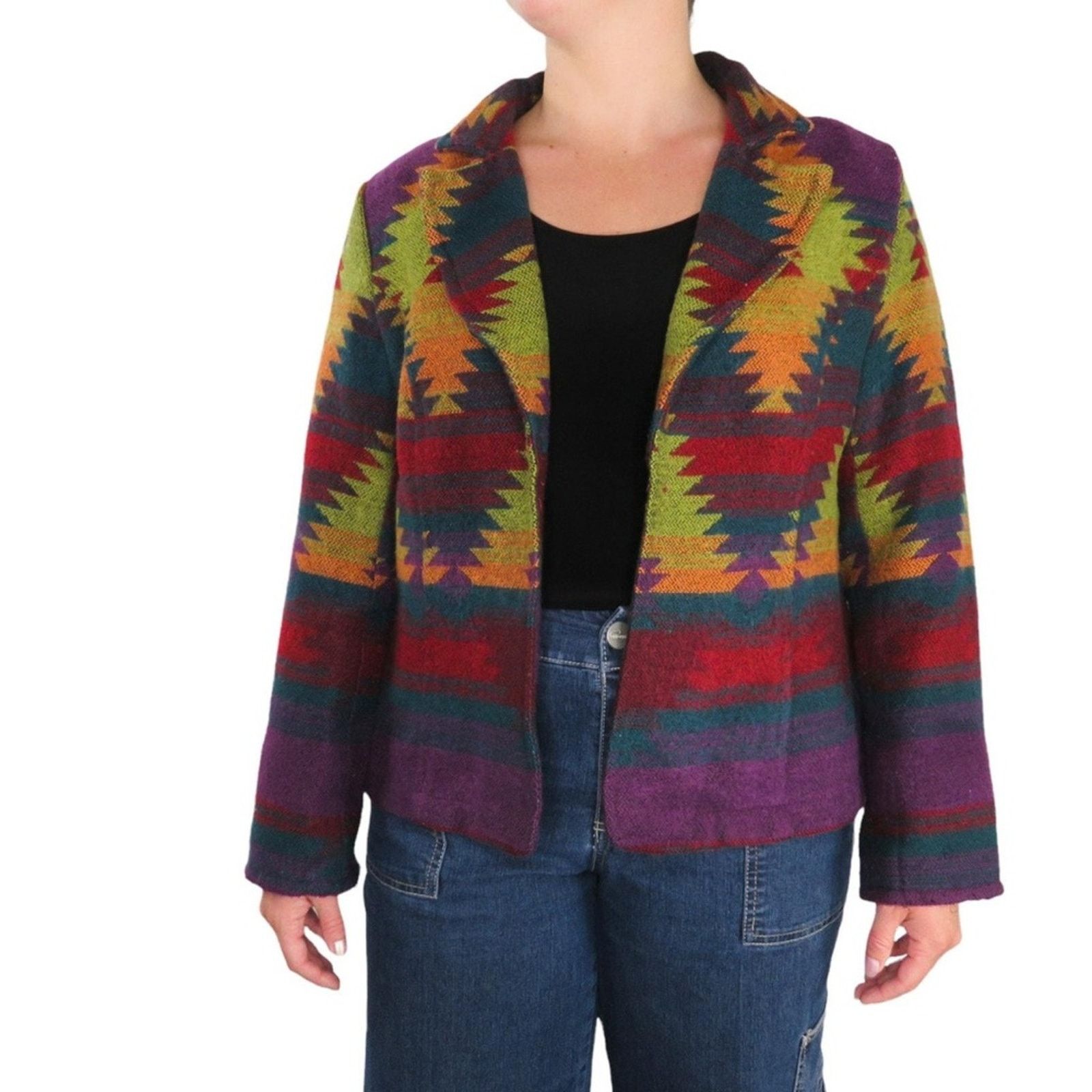 Coldwater Creek VINTAGE COLDWATER CREEK Southwestern Jacket silver clasp M Size M / US 6-8 / IT 42-44 - 1 Thumbnail