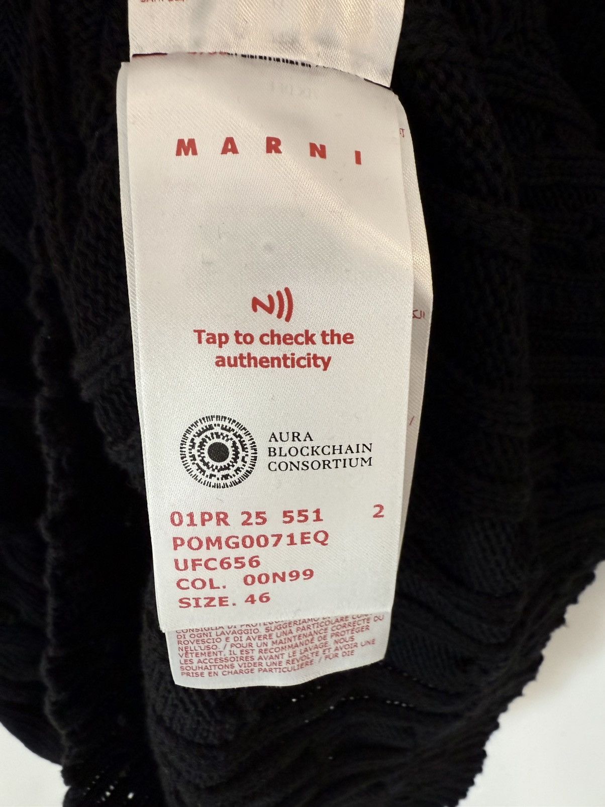Marni Marni Logo Knit Polo Shirt - 46 Size US S / EU 44-46 / 1 - 6 Thumbnail