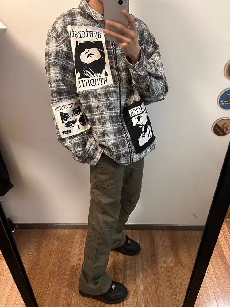Japanese Brand × Vintage Side-zipper pleated lumberjack style work pants Size US 32 / EU 48 - 3 Thumbnail