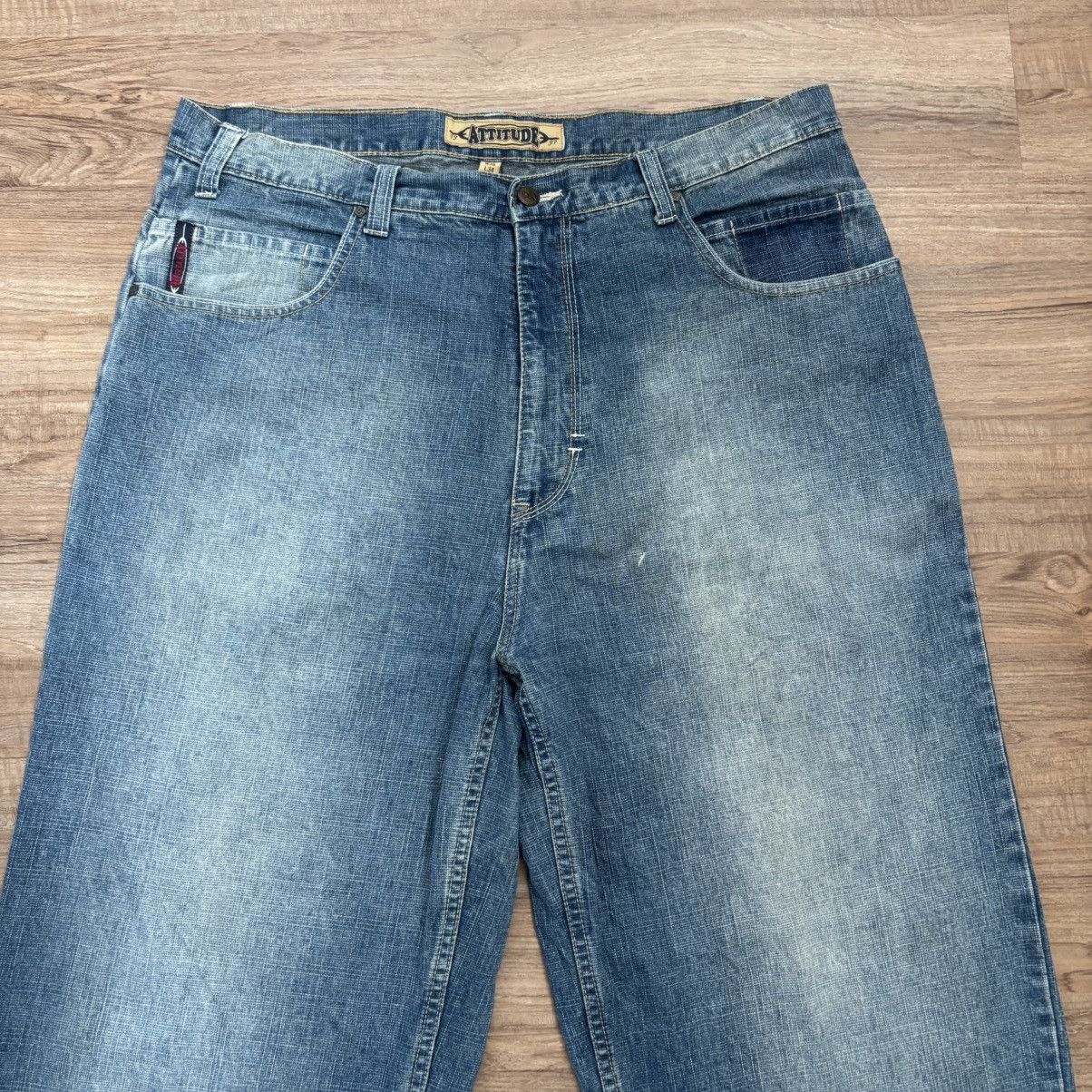 Vintage Vintage Attitude Baggy Jeans Hip Hop Flare Rap Denim Size US 36 / EU 52 - 6 Thumbnail