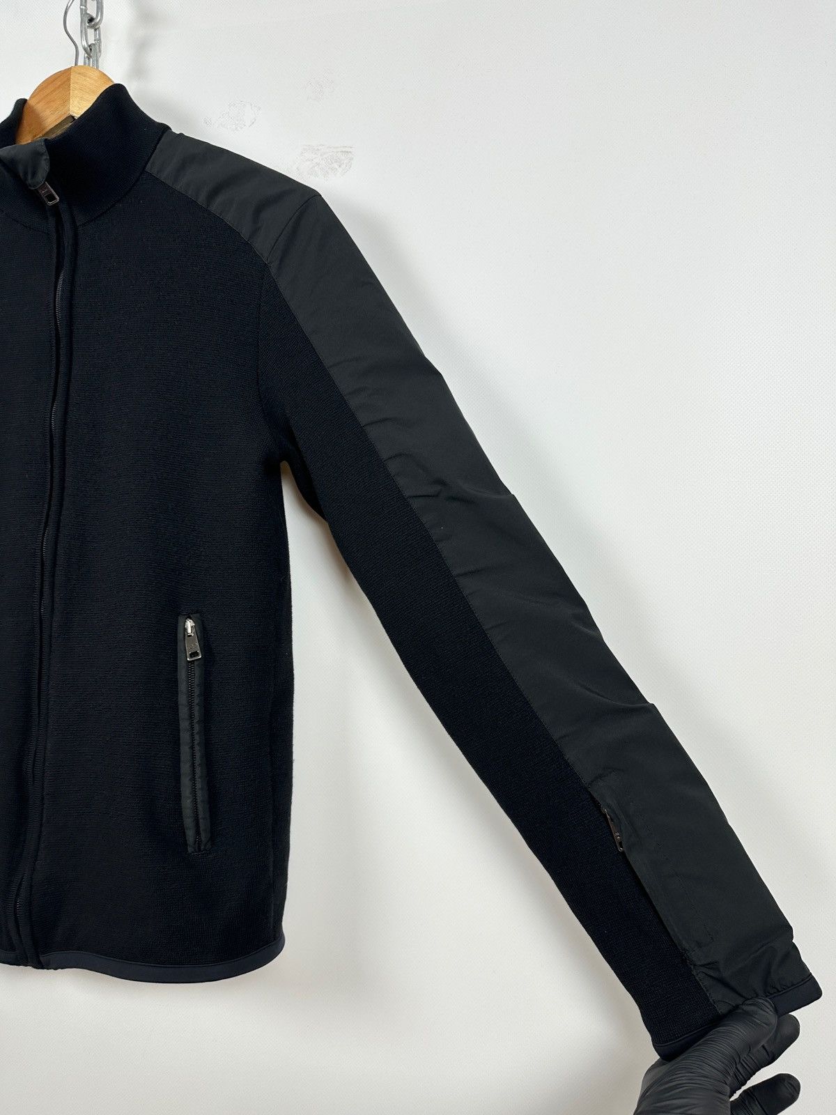 Prada Prada Red Tab Wool/Nylon Technical Knit Full Zip Jacket Size US M / EU 48-50 / 2 - 15 Thumbnail