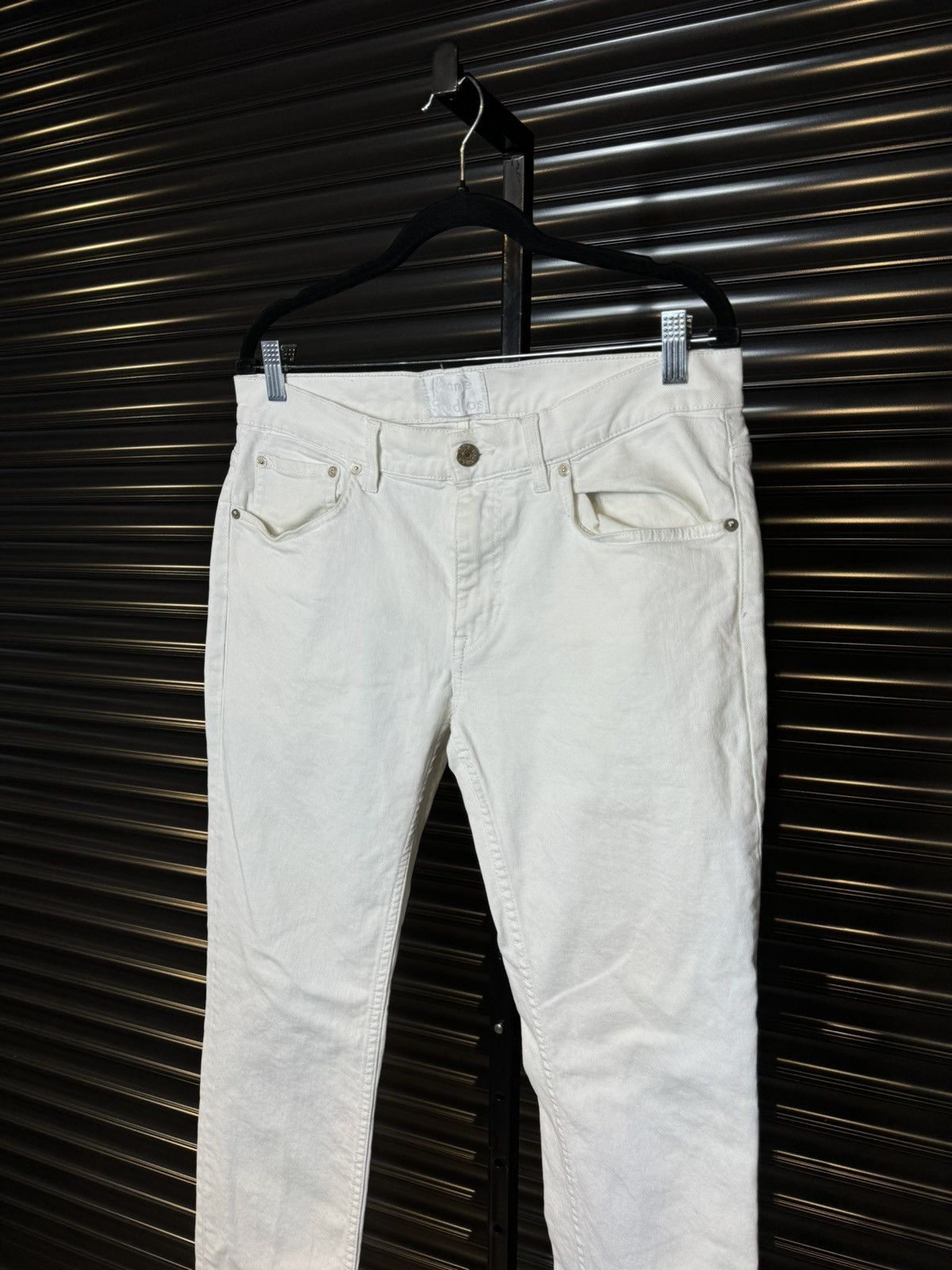 Acne Studios Acne Studios Lace White Denim Jeans - 34x34 Size US 34 / EU 50 - 3 Thumbnail