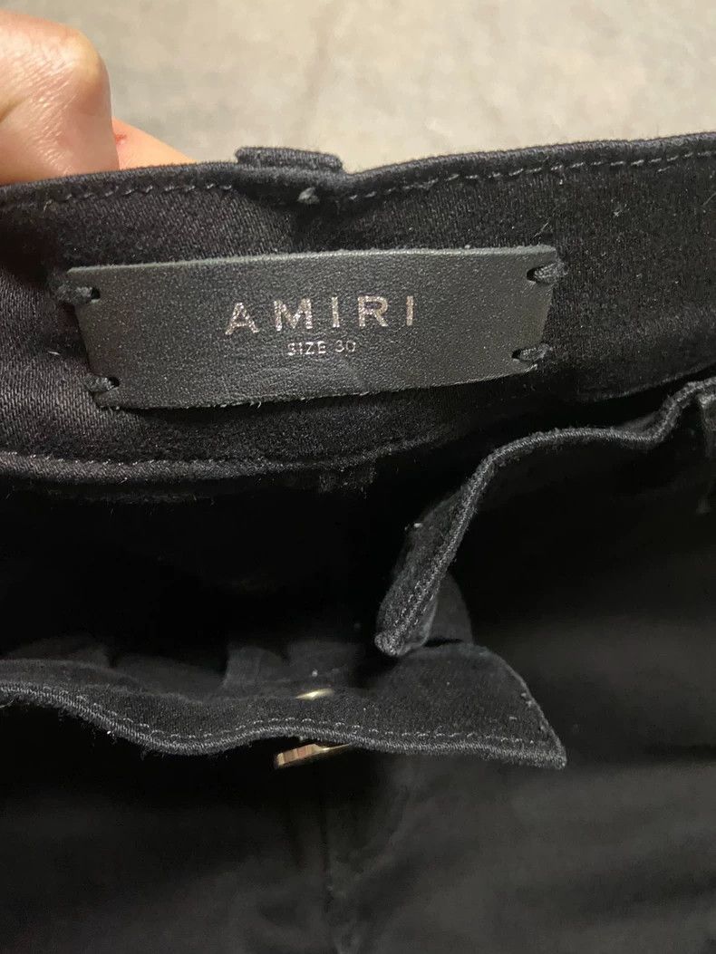 Amiri Amiri mx1 black patchwork leather jeans Size US 30 / EU 46 - 2 Thumbnail