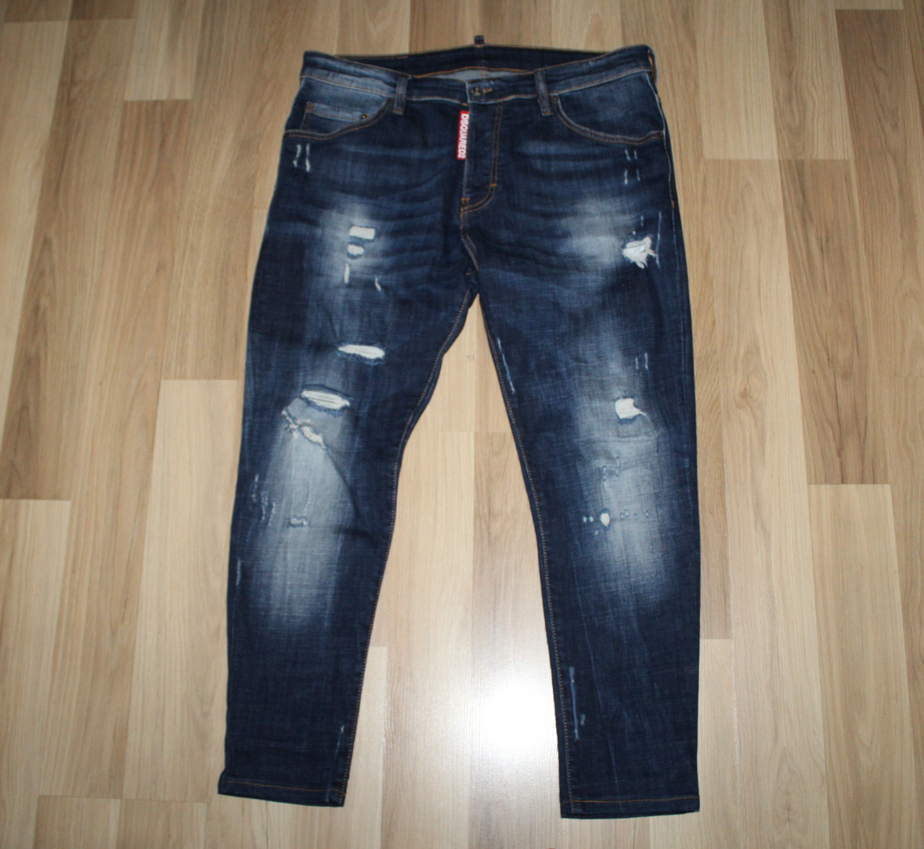 Dsquared2 Dsquared2 Jeans Distressed Look Denim Size 52 Blue Size US 36 / EU 52 - 1 Thumbnail