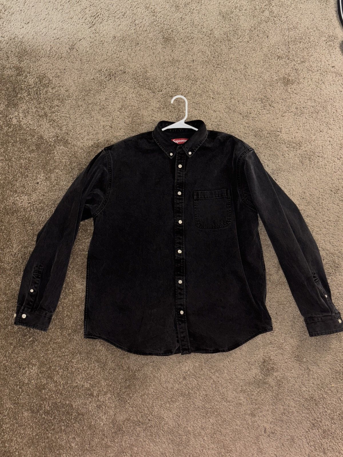 Supreme Supreme FW21 Appliqué Denim Shirt Size US L / EU 52-54 / 3 - 2 Thumbnail
