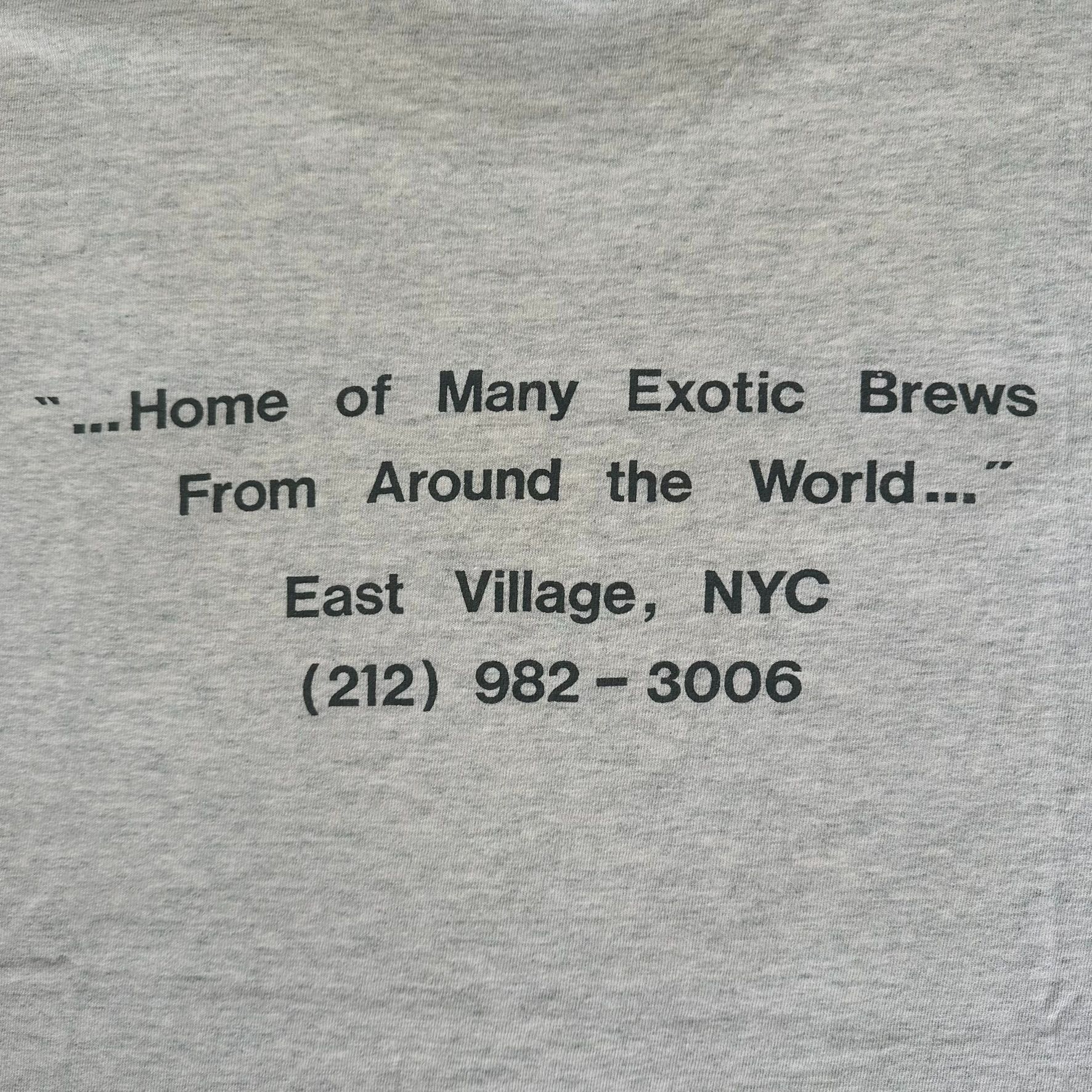Fruit Of The Loom Vintage 90s Brewsky's Beer Bar T-Shirt Single Stitch East Vi Size US XL / EU 56 / 4 - 6 Thumbnail