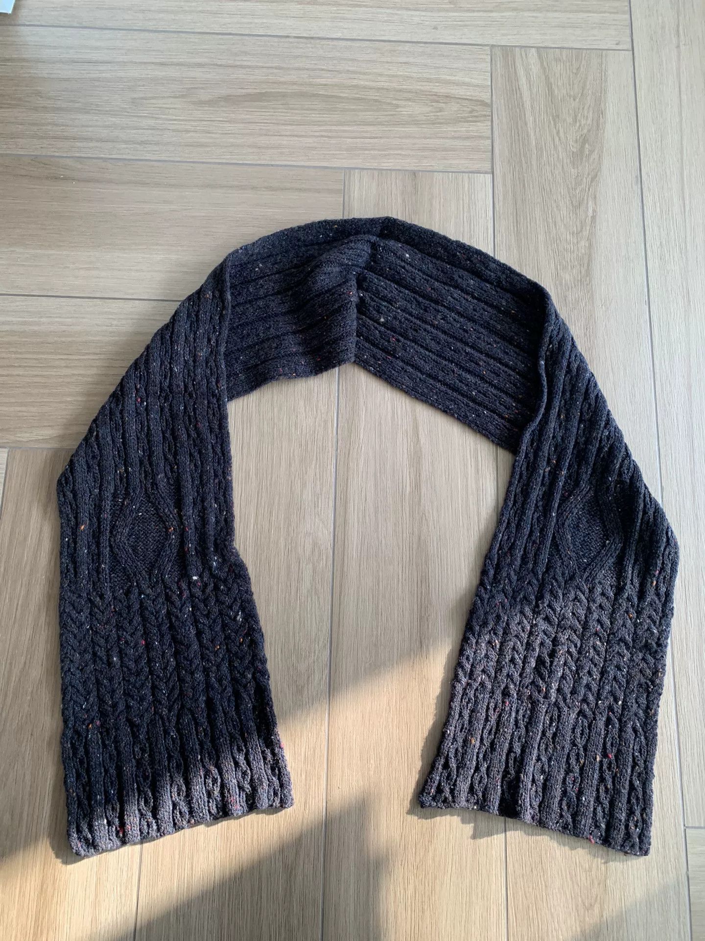 Inis Meain Cable Knit Cashmere Alpaca Scarf
