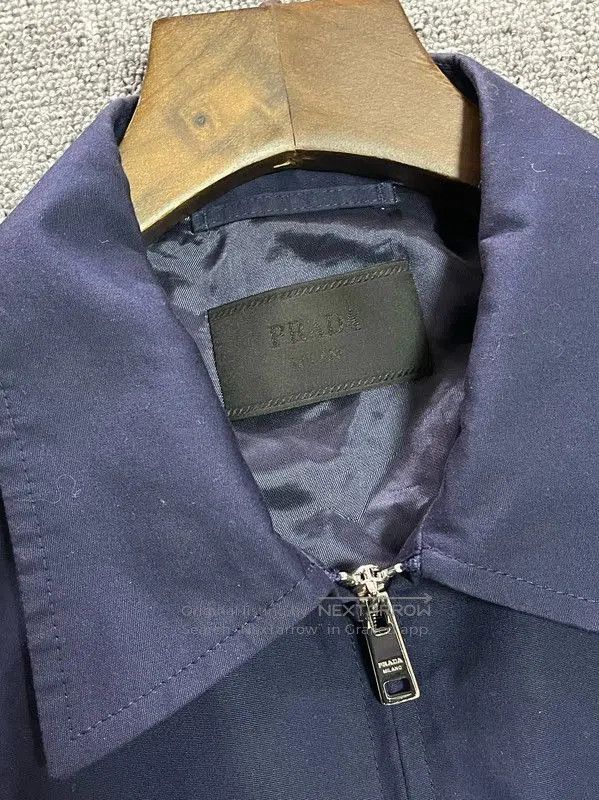 Prada Prada Men's Navy Cotton Jacket. Size US XL / EU 56 / 4 - 3 Thumbnail