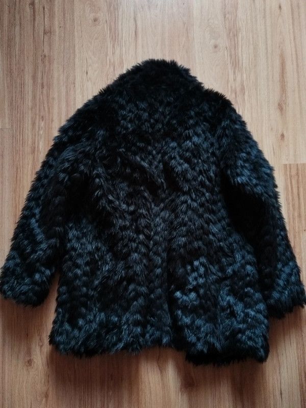 Other × Vintage Black faux fur Size L / US 10 / IT 46 - 2 Thumbnail