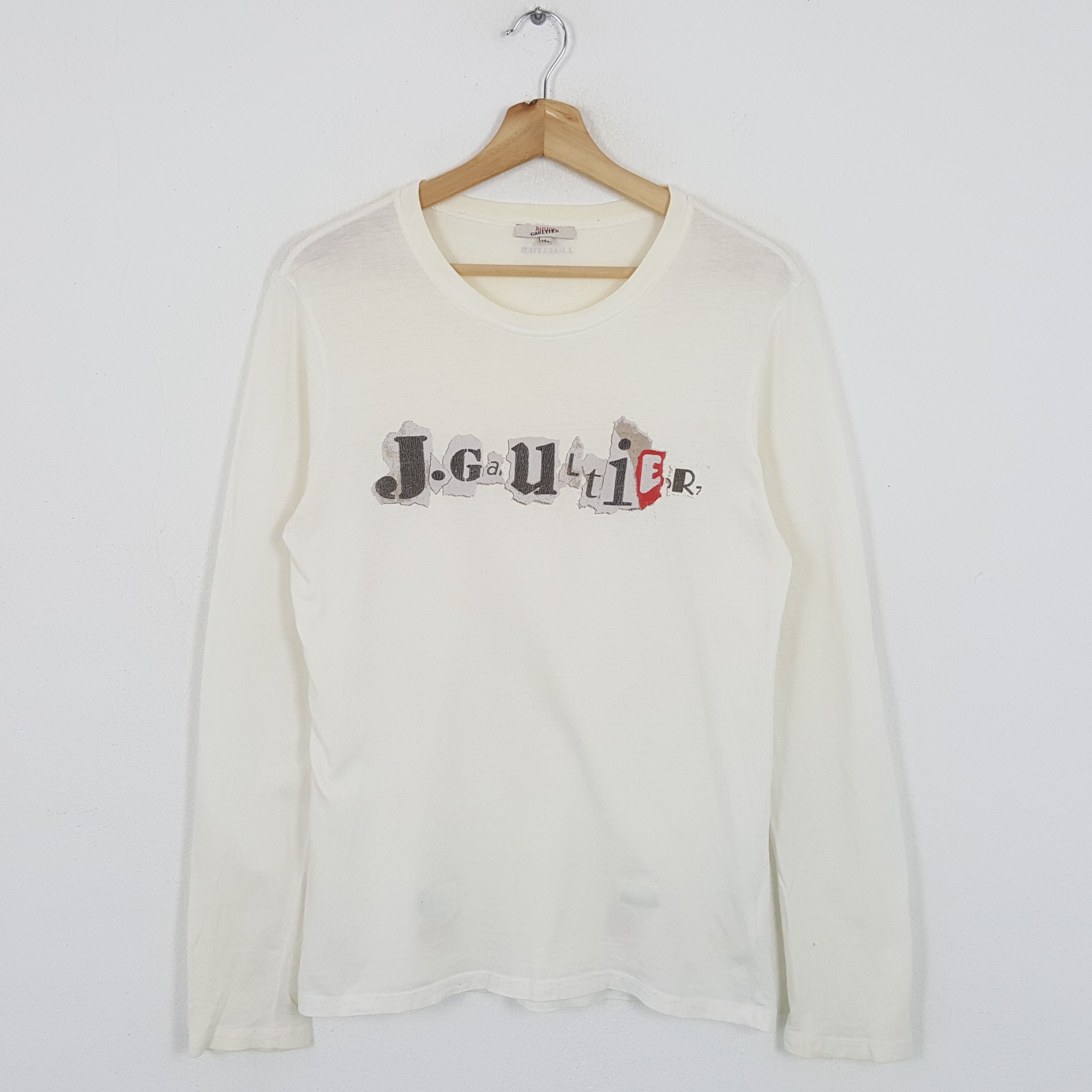 Gaultier Homme Objet × Jean Paul Gaultier × Vintage Vintage Jean Paul Gaultier JUNIOR GAULTIER Brand T-Shirts Size S / US 4 / IT 40 - 1 Thumbnail