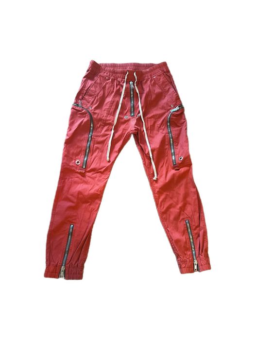 Rick Owens Rick Owens Bauhaus Cargo Pants Red | Grailed