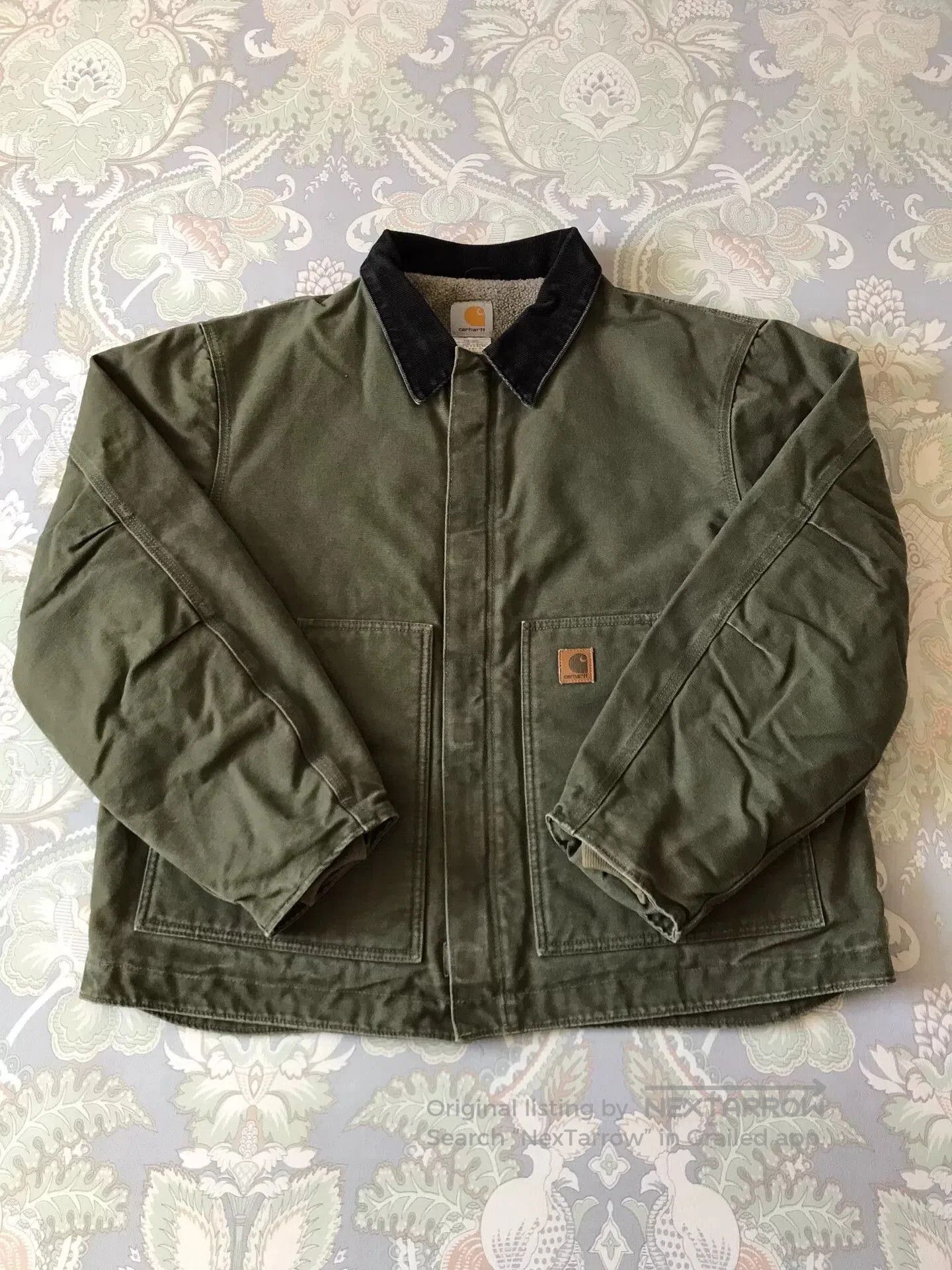 Carhartt Carhartt J164 Olive Green XL Work Jacket. Size US XL / EU 56 / 4 - 1 Thumbnail
