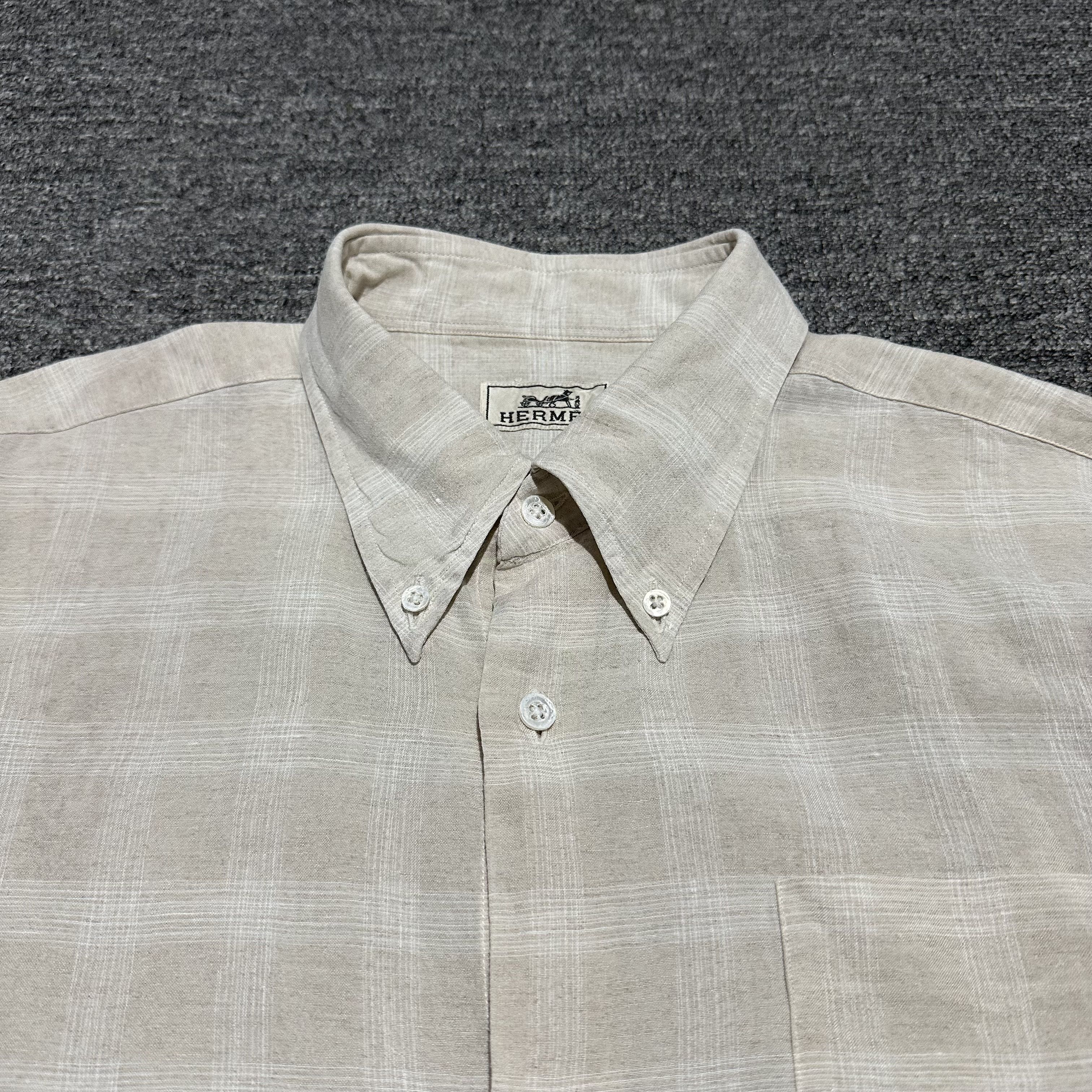 Hermes Vintage Hermes Button Ups Shirts Size US XS / EU 42 / 0 - 3 Thumbnail