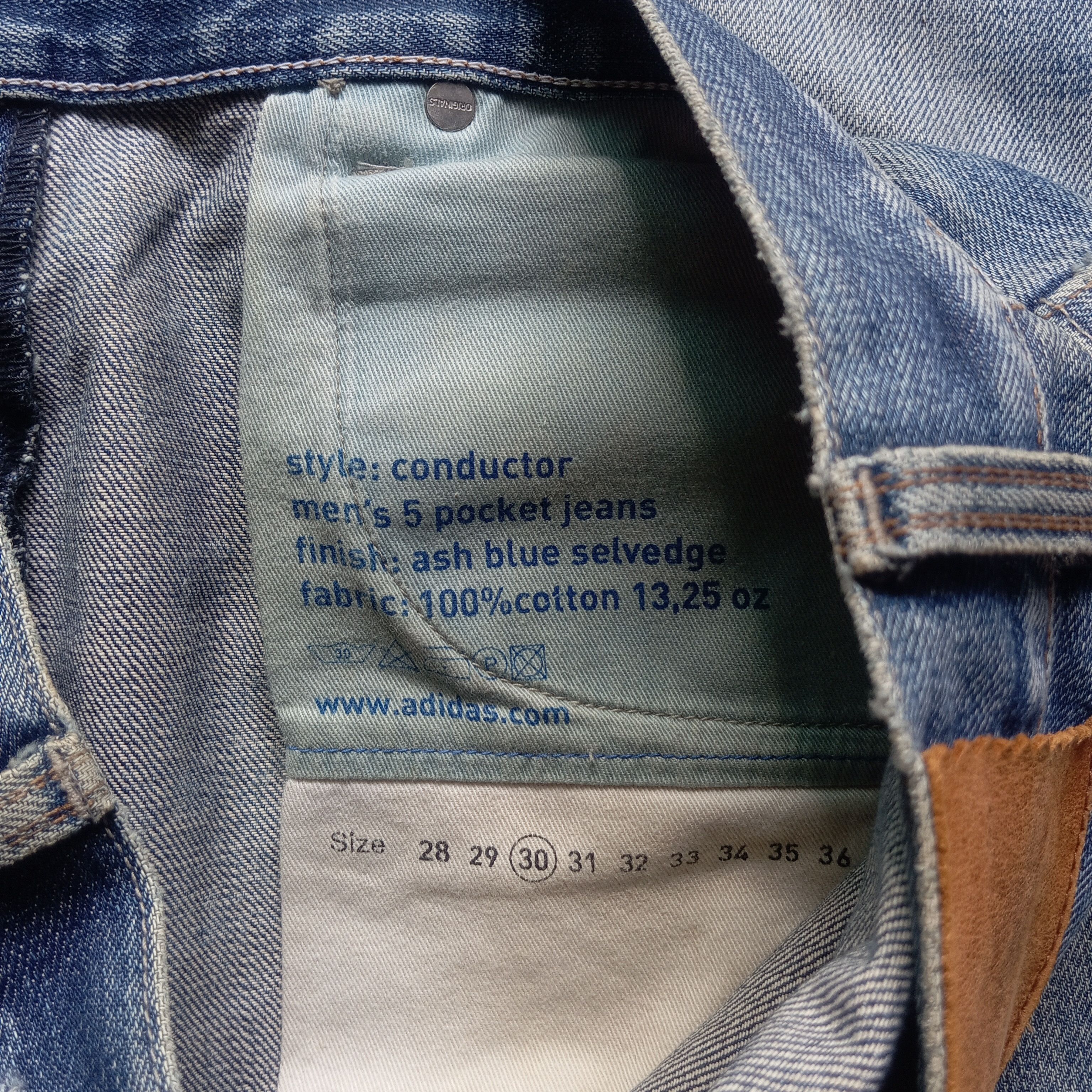 Adidas Adidas conductor distressed denim selvedge trousers Size US 30 / EU 46 - 10 Thumbnail