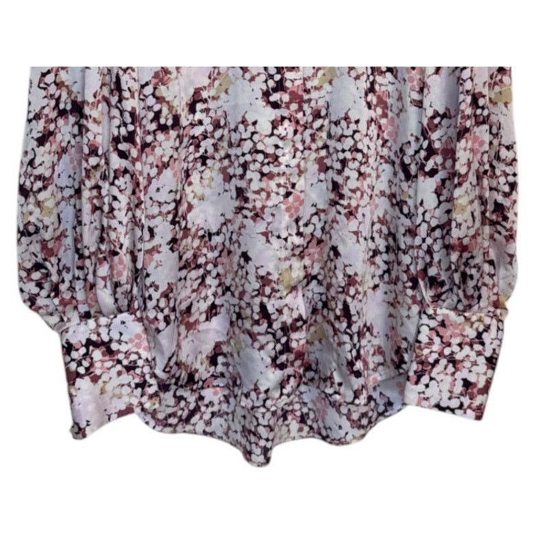 Equipment Equipment Blouse Women Medium Pink Floral Business Work Size M / US 6-8 / IT 42-44 - 3 Thumbnail