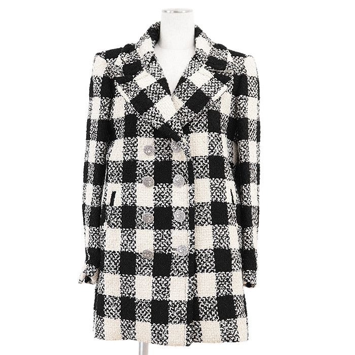 Chanel Chanel Chanel P54393 Tweed Wool Silk Coat Others Outerwear P54393 DUTY FREE for USA Size ONE SIZE - 1 Thumbnail
