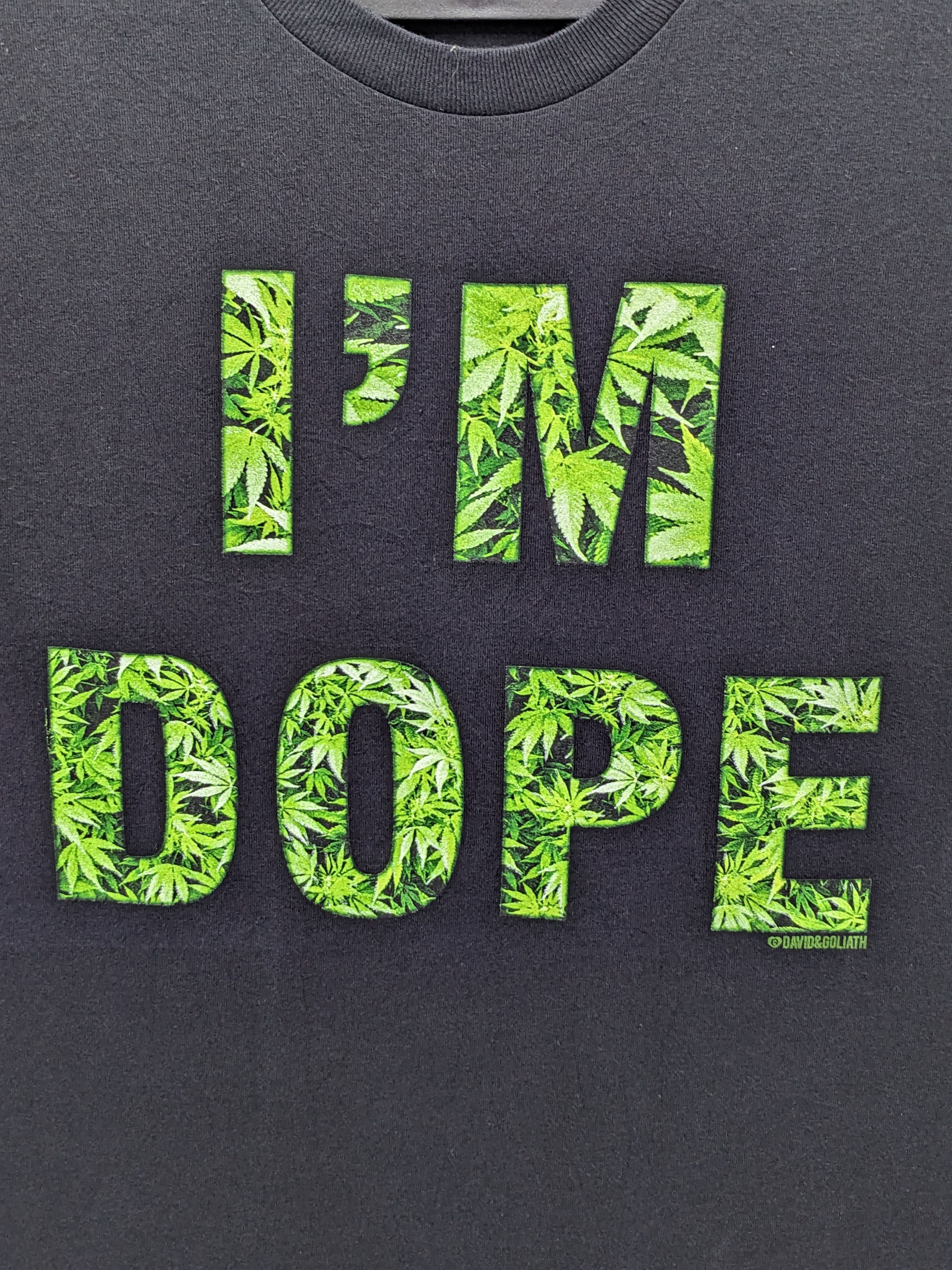 Goliath DAVID GOLIATH DESIGNER I'M DOPE MARIJUANA TSHIRT Size US S / EU 44-46 / 1 - 3 Thumbnail