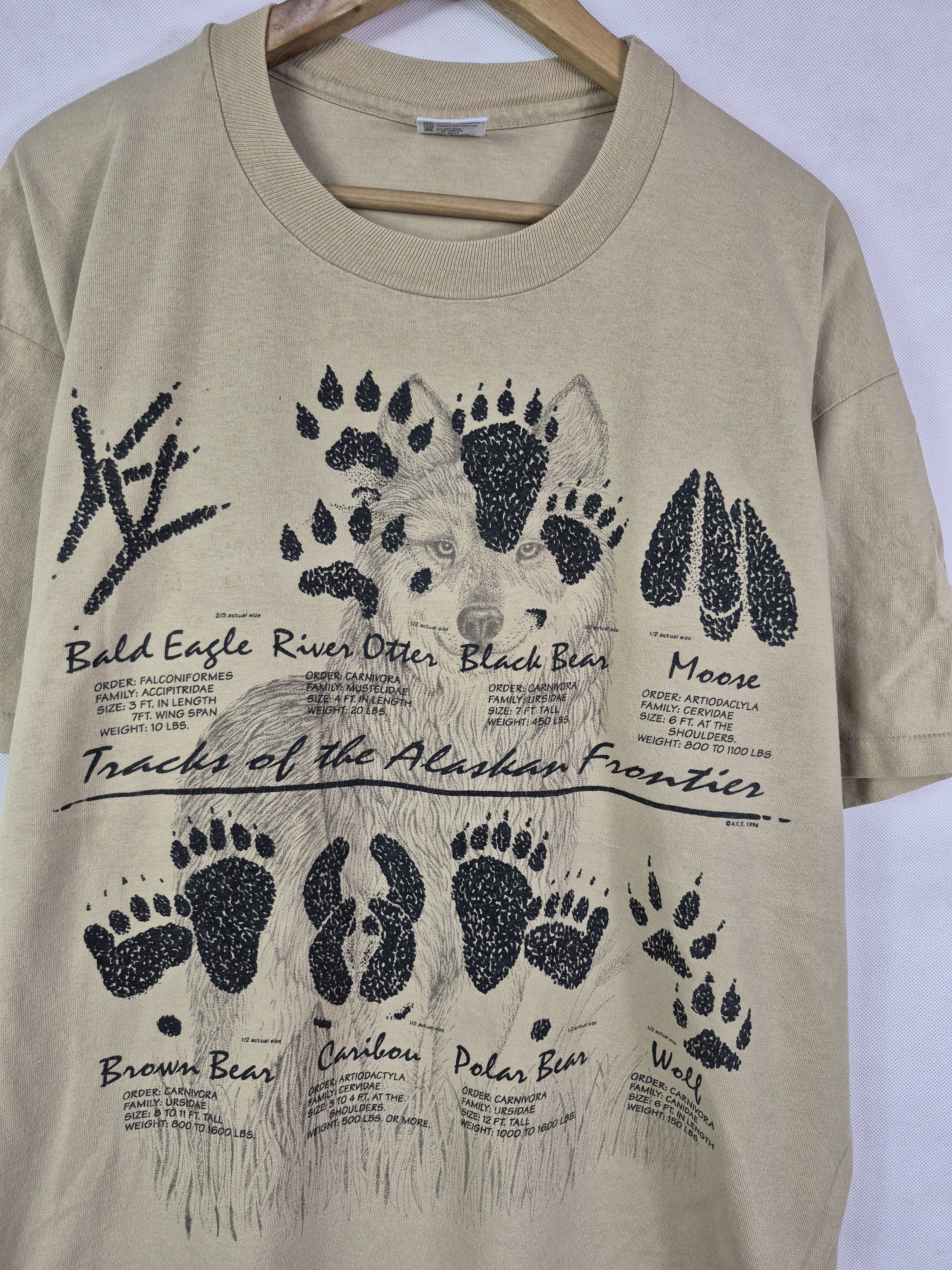 Vintage 🔥 Vintage 90s Anvil Alaskan Frontiers Tee Size US XL / EU 56 / 4 - 2 Thumbnail