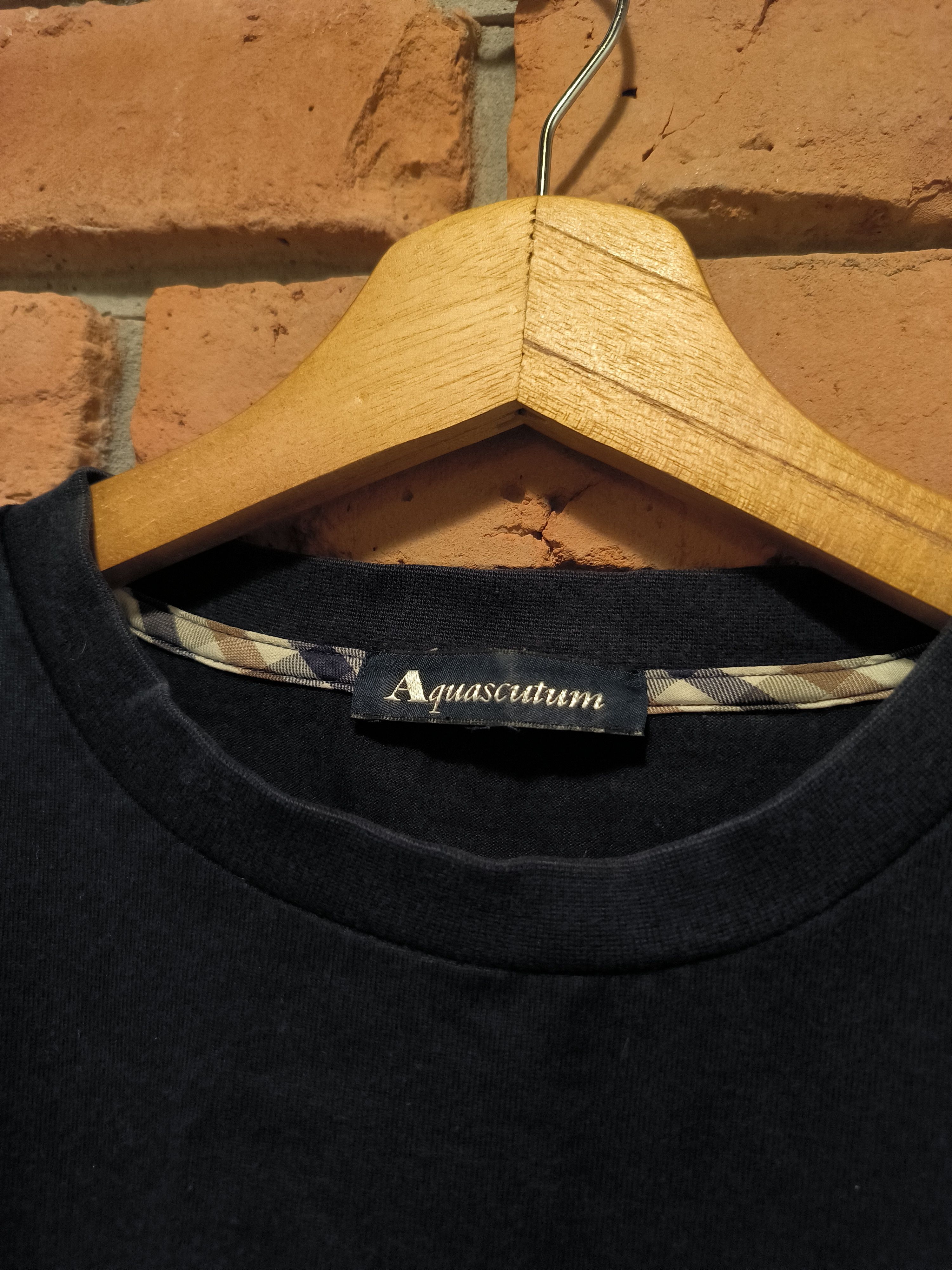 Aquascutum Aquascutum T-Shirt Tee Black Logo Size US M / EU 48-50 / 2 - 4 Thumbnail