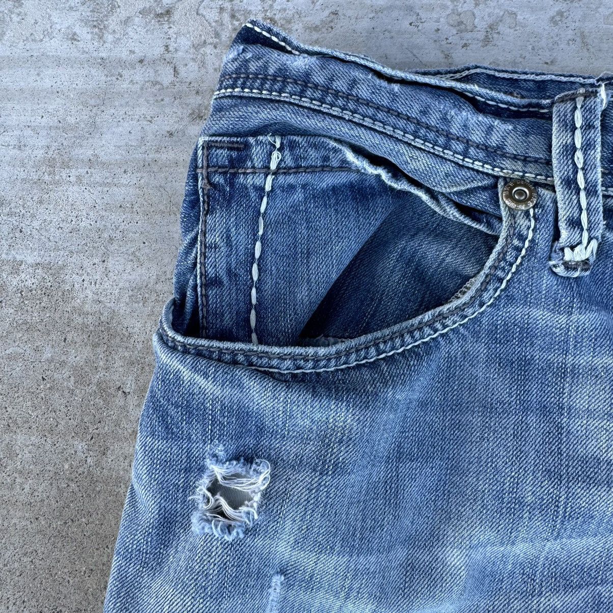 BKE × JNCO × Southpole Vintage Y2K Thrashed Baggy Loose BKE Skater Jeans 34 Size US 34 / EU 50 - 3 Thumbnail