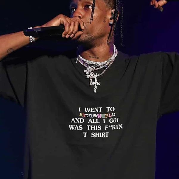Travis Scott Travis Scott Astroworld 'All I Got Was This F**Kin' Tee XL Size US XL / EU 56 / 4 - 2 Thumbnail